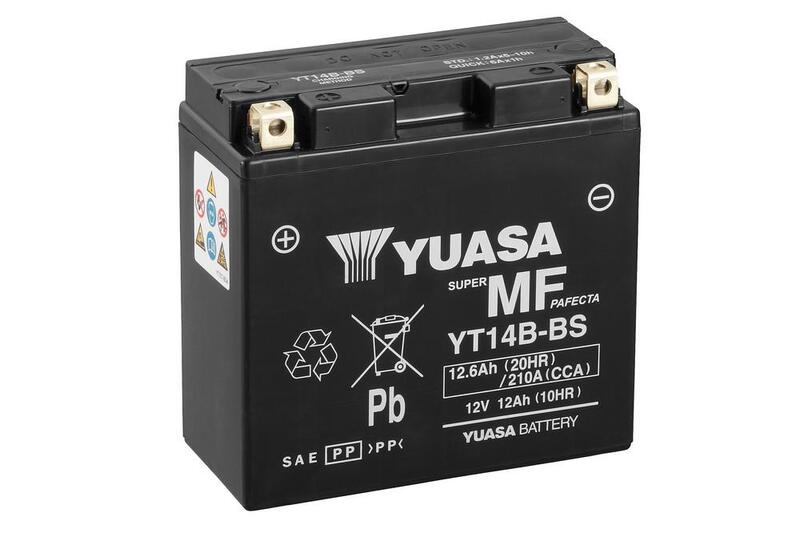 YUASA Baterie W/C fără întreținere activată din fabrică - YT14B FA Baterie fără întreținere Figura 1