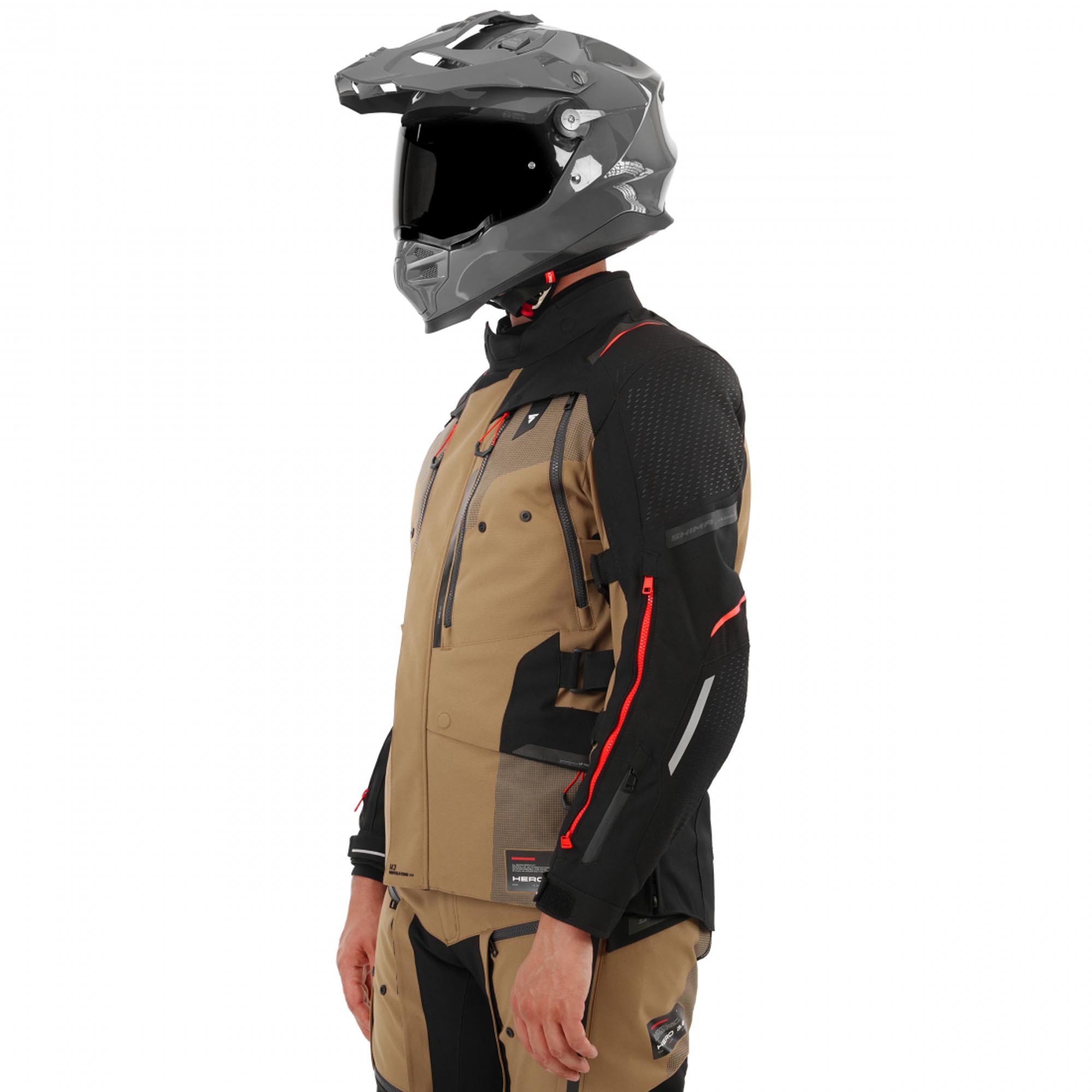 SHIMA Hero 3.0 Motoristična tekstilna jakna rjava S Slika 4
