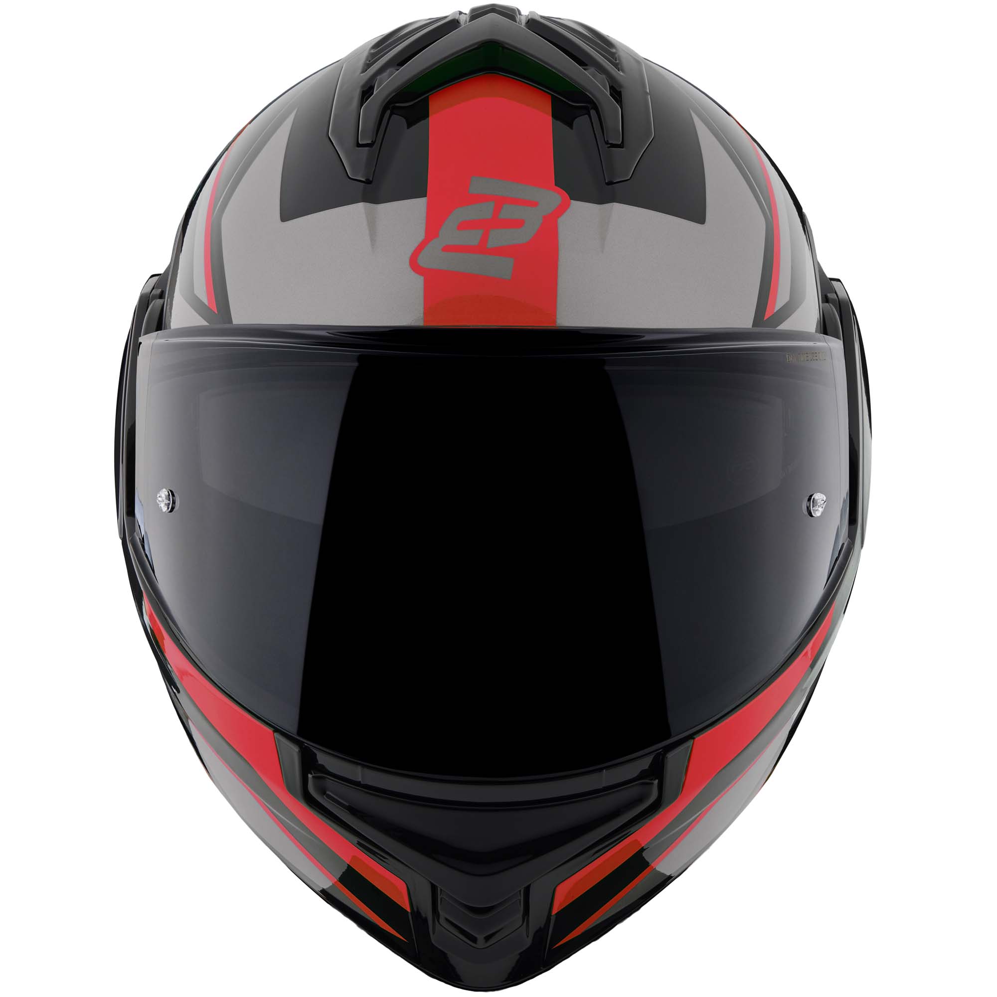 Bogotto FS-X600 Vyda Hjälm svart matt/grå/röd XS Figur 5
