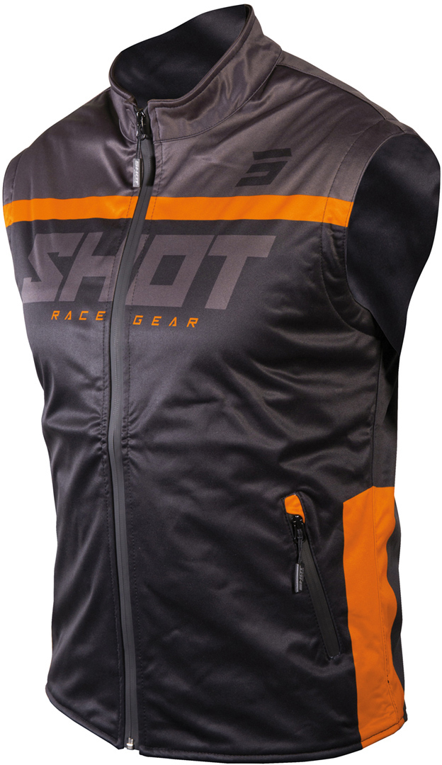 Shot Bodywarmer Lite 2.0 Vestă de motocross Negru/Portocaliu XL Figura 1