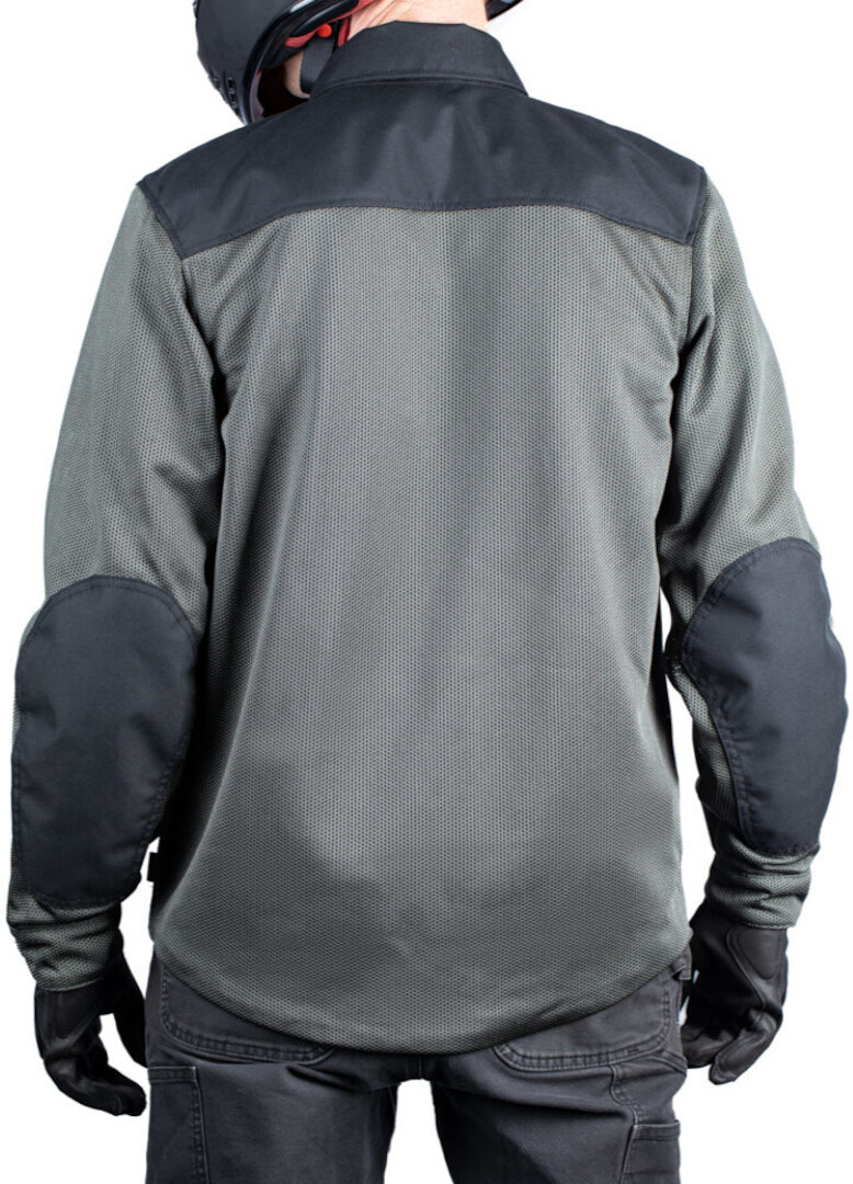 Icon Upstate Motorrad Mesh Textiljacke dunkelgrau/schwarz 3XL Abbildung 3
