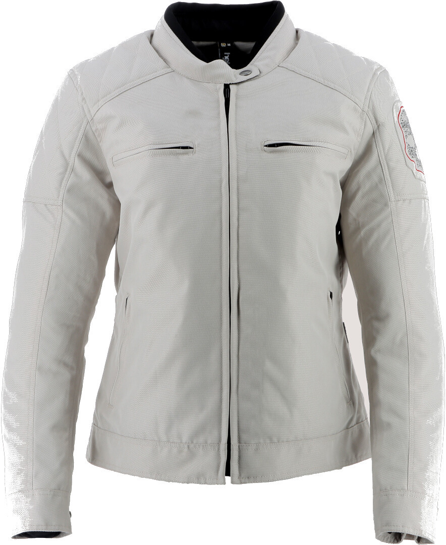 Helstons Widow Damen Motorrad Textiljacke silber L Abbildung 1