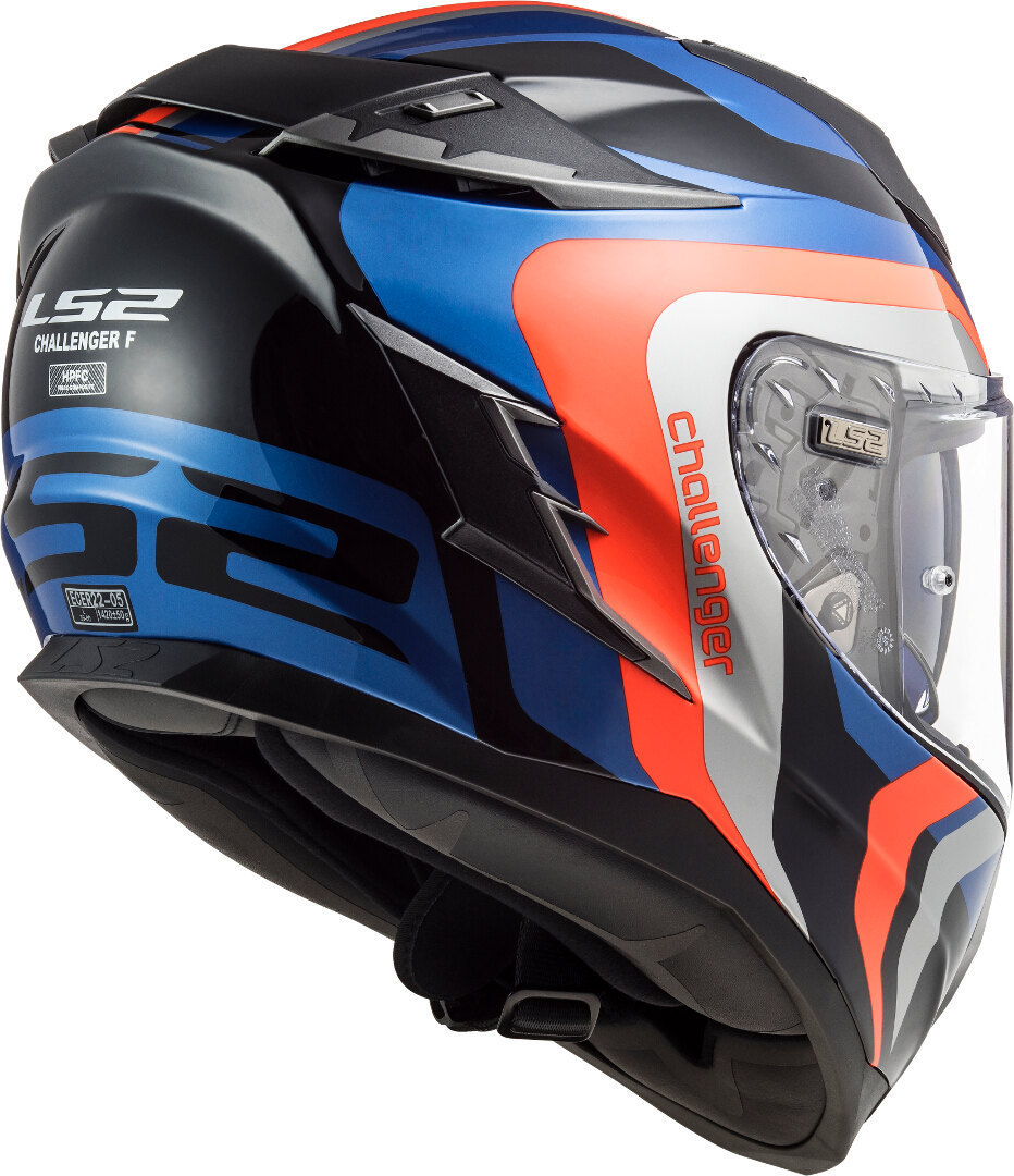 LS2 FF327 Challenger Galactic Helm blau/orange M (57/58) Abbildung 6
