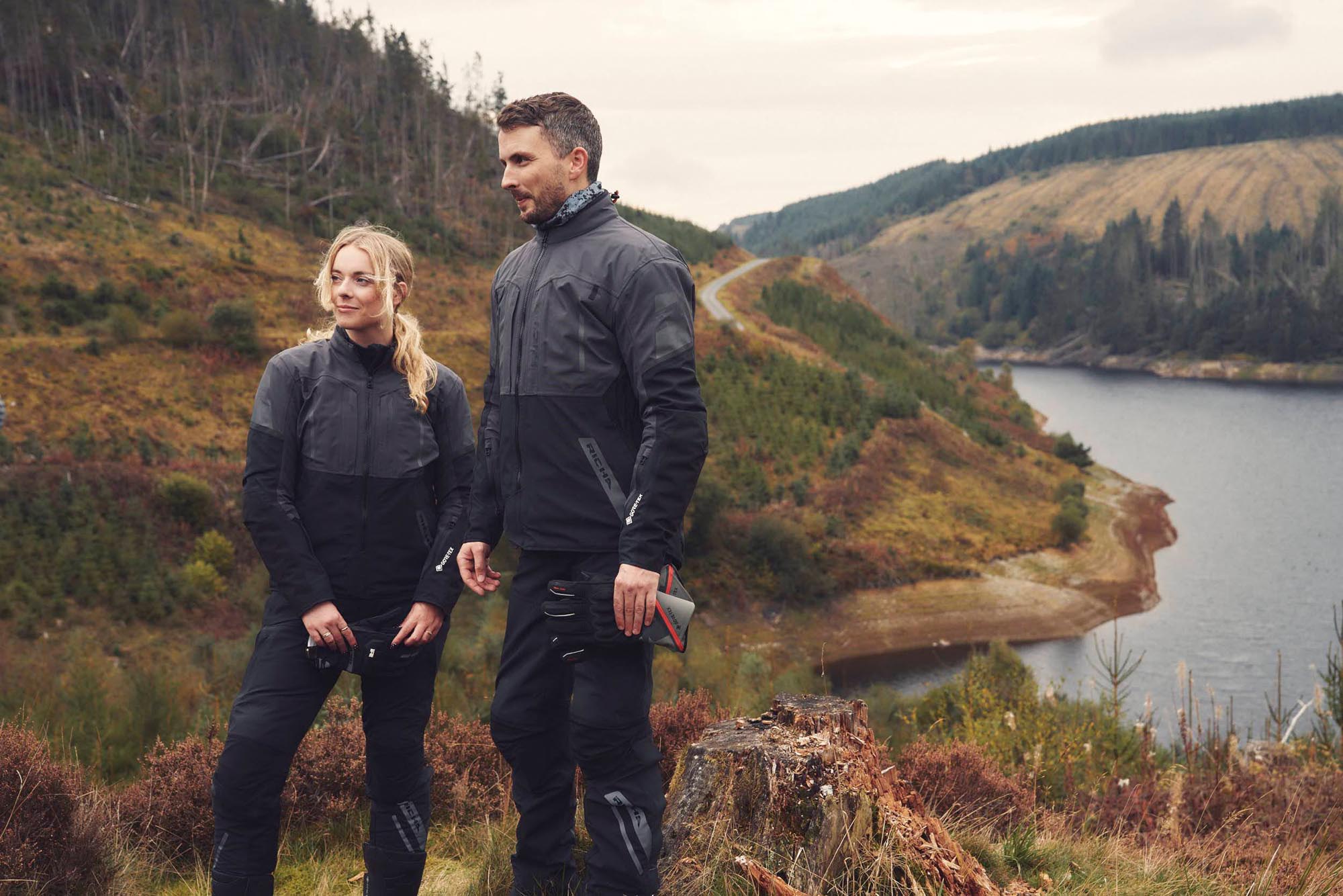 Richa Orion GTX Vodootporna tekstilna jakna za motocikl crna XL Slika 4