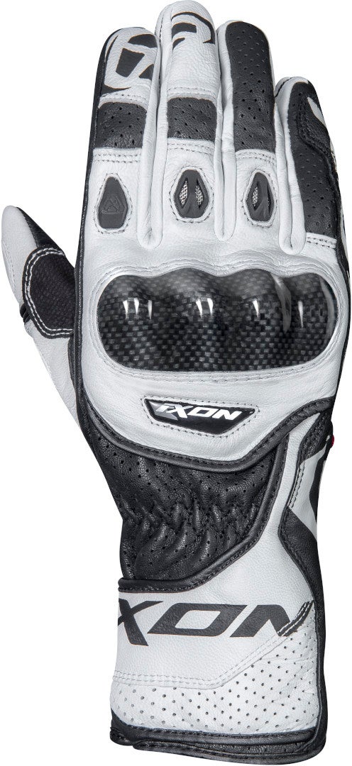 Ixon RS Circuit-R Motorcykel handsker hvid/sort L Figur 1
