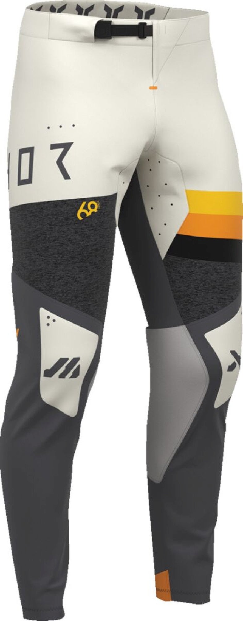 Thor Sportmode League Pantalones de motocross antracita/amarillo/naranja 30 Figura 1