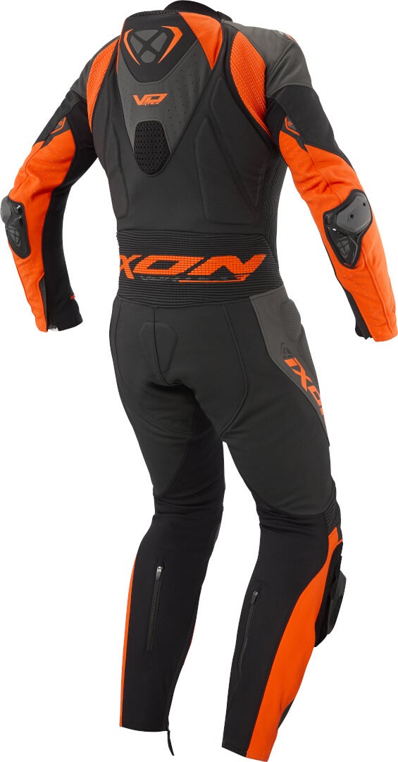 Ixon Vortex 3 1-delt motorcykel læderdragt sort/grå/orange M Figur 2