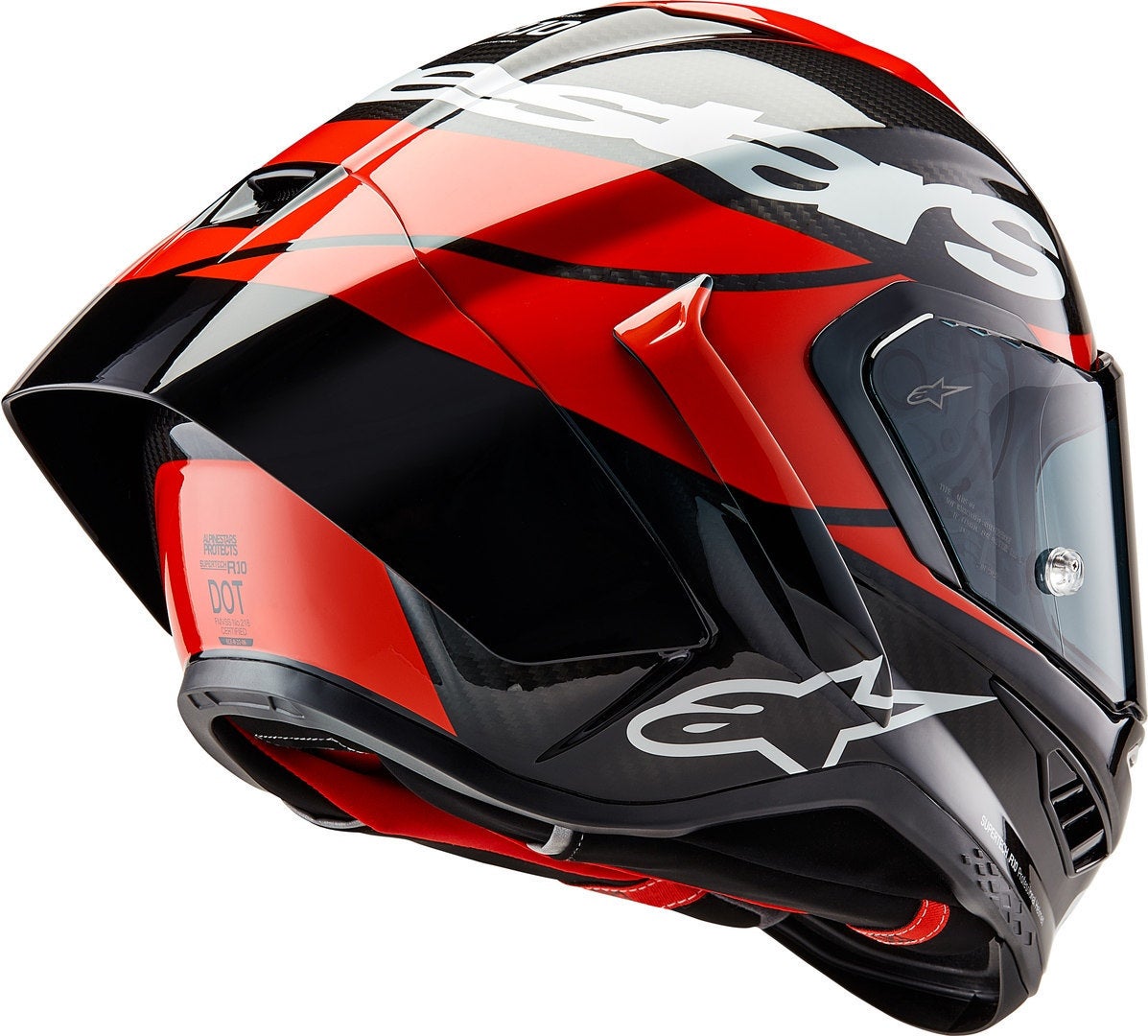 Alpinestars Supertech R10 Element Carbon Helm schwarz/rot/weiß M (57/58) Abbildung 7