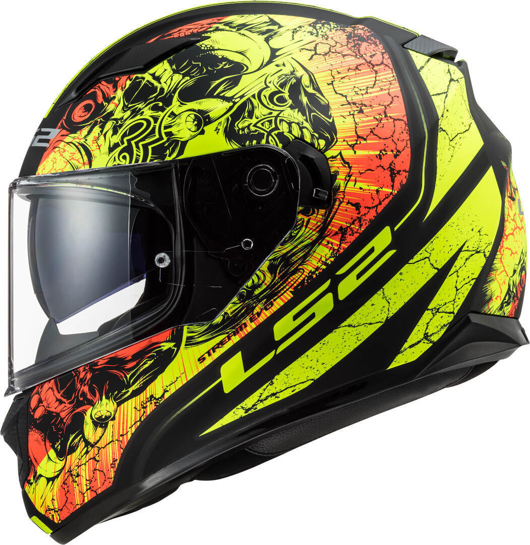 LS2 FF320 Stream Evo Throne Casque Noir mat/néon S (55/56) Figure 4