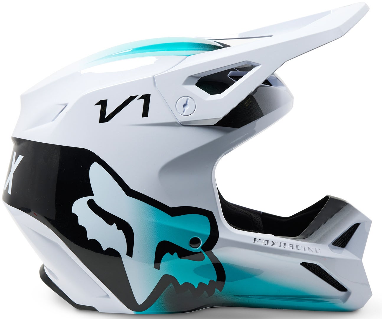 FOX V1 Toxsyk Casco Motocross Bianco M (57/58) Figura 6