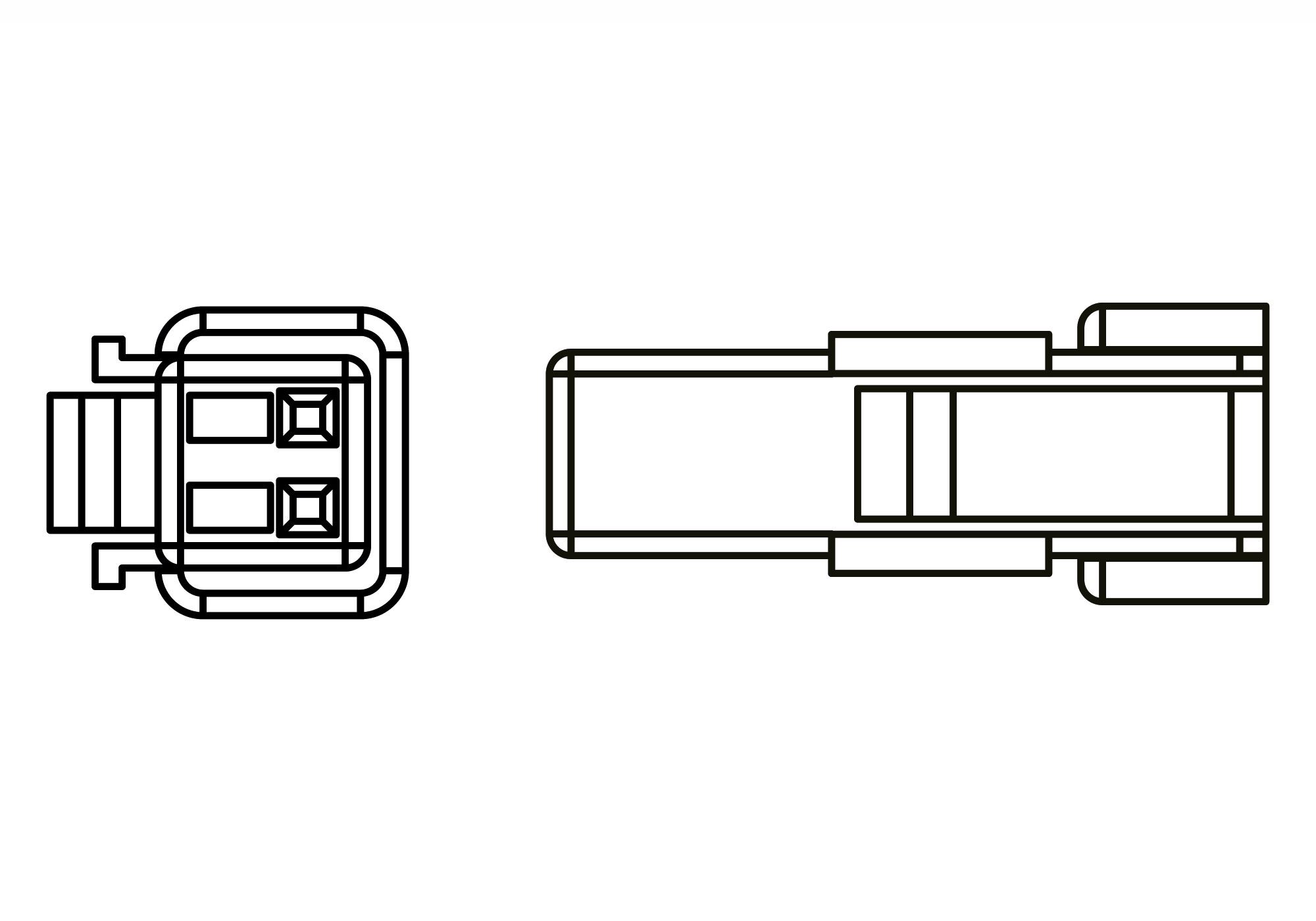 Cablu adaptor indicator PROTECH (pereche) pentru diverse modele KTM/Suzuki negru Figura 3