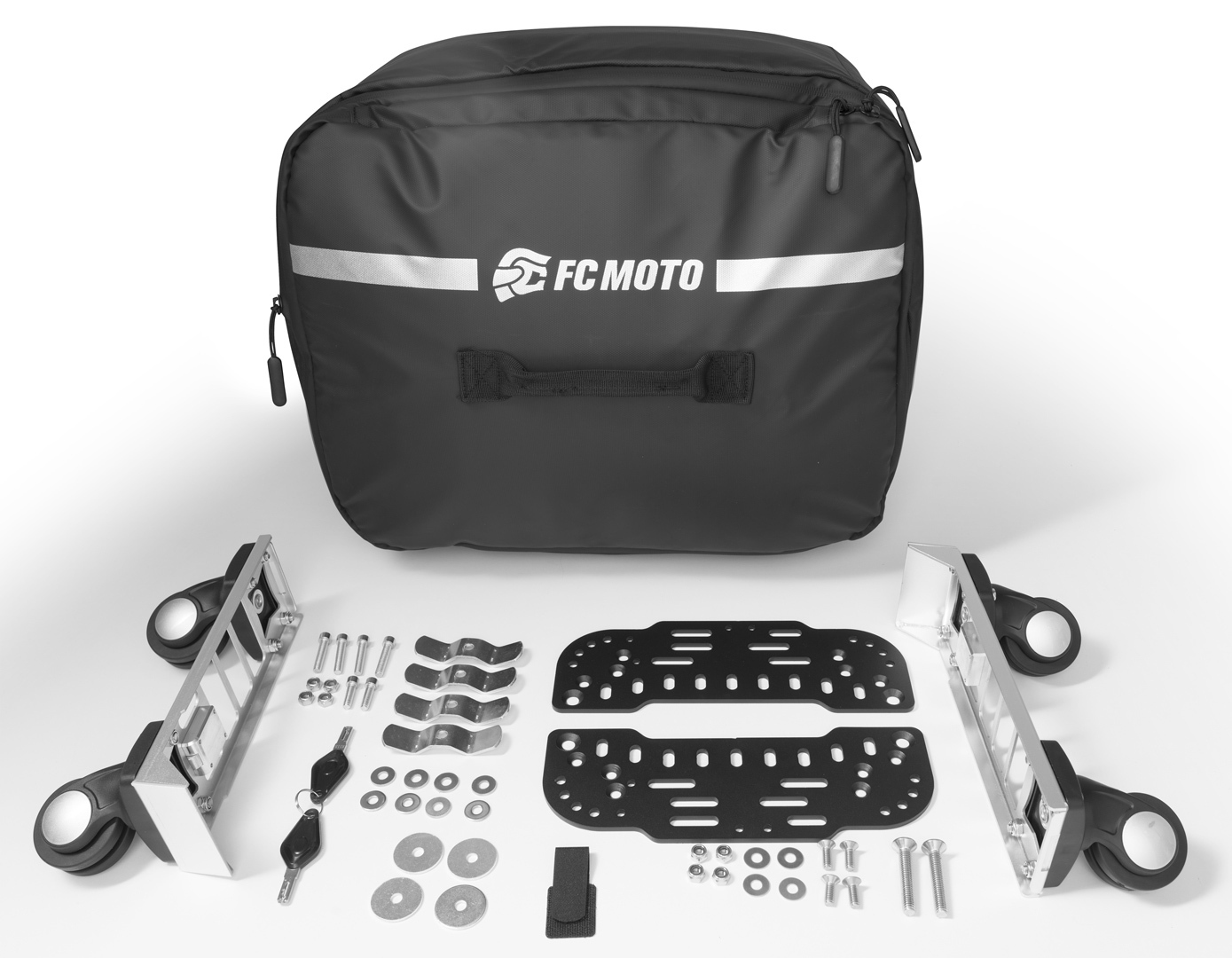 FC-Moto Alu Topcase Trolley 58 L Valiză Argint Figura 8
