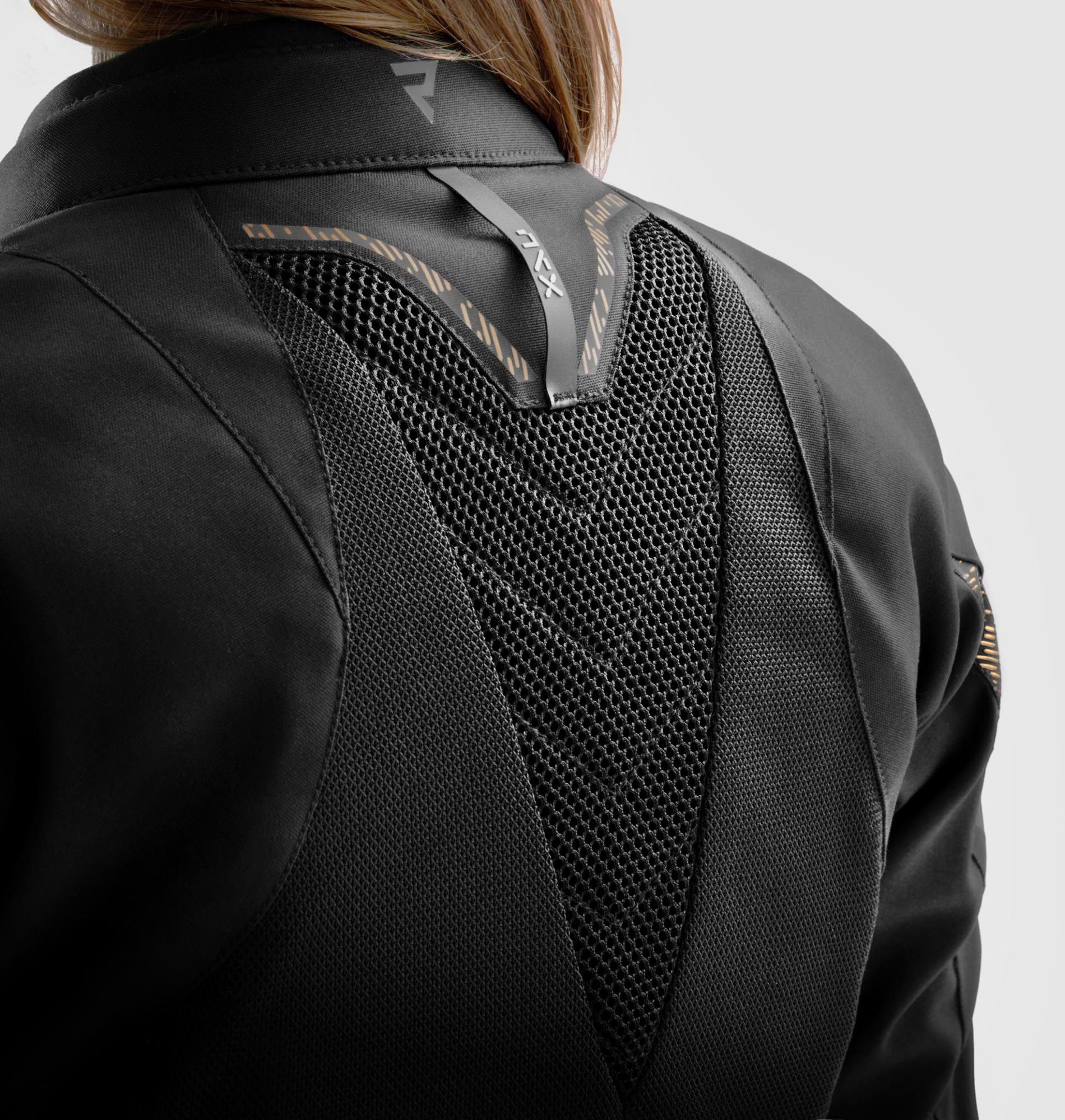 Rebelhorn Jax waterproof Ladies Motorcycle Textile Jacket black/gold L Figure 4