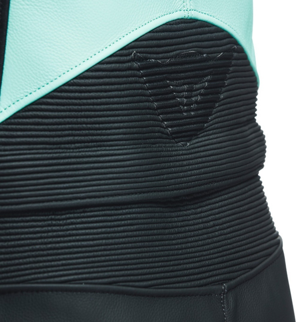 Dainese Mirage Costum de piele de motocicletă pentru doamne în două piese negru/gri/verde 48 Figura 6