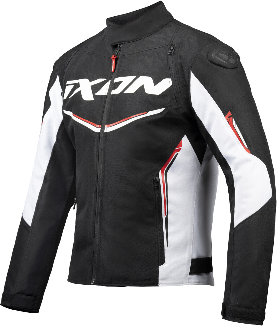 Ixon Cordolo Motorcycle Textile Jacket black/white/red M Figure 1
