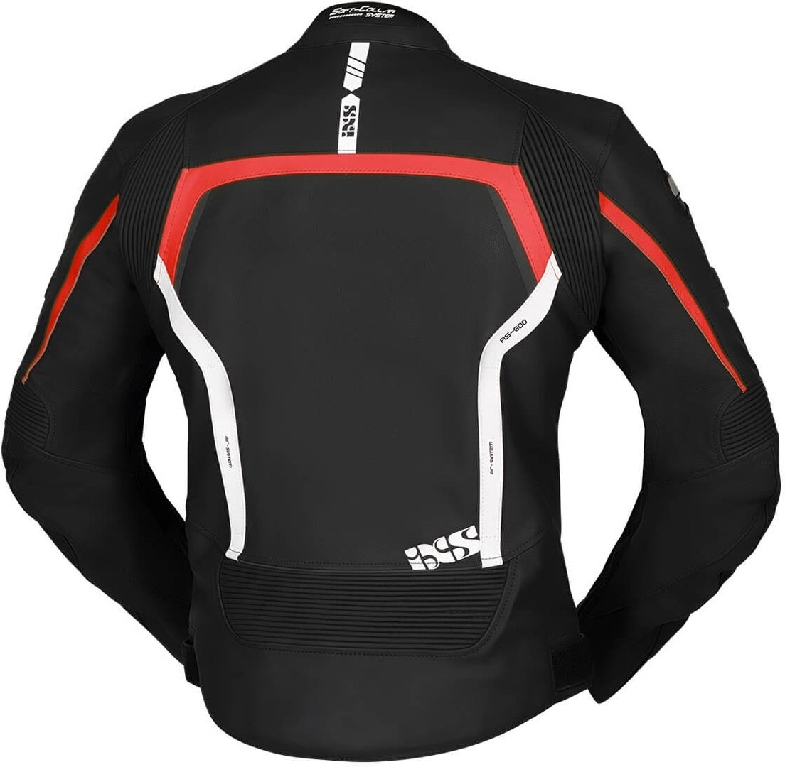 IXS Sport RS-600 1.0 Motorcycle Leather Jacket black/red/white 52 Figure 2