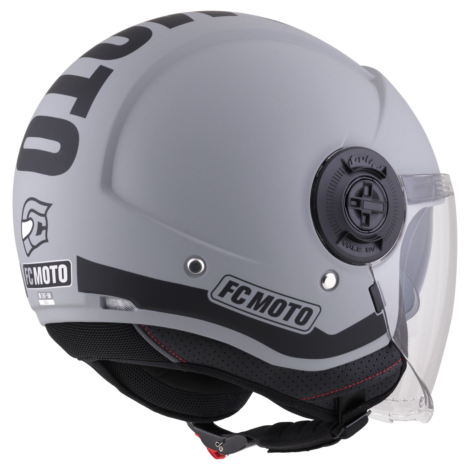 FC-Moto Ralgo Jethelm grau/schwarz L Abbildung 2