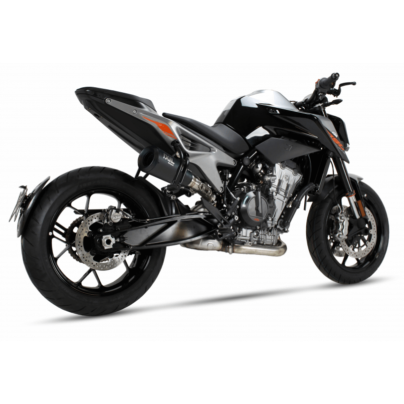 Side view of IXIL RC/RB, 790 Duke, 18-, Duke 890 R, 20- rear muffler