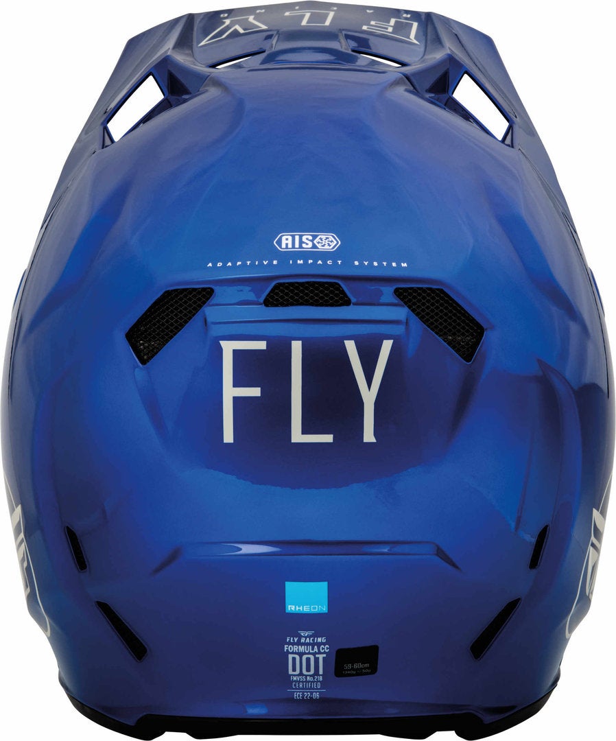 Fly Racing Formula CC Centrum Capacete de Motocross Cinza/azul XXL (63) Figura 3