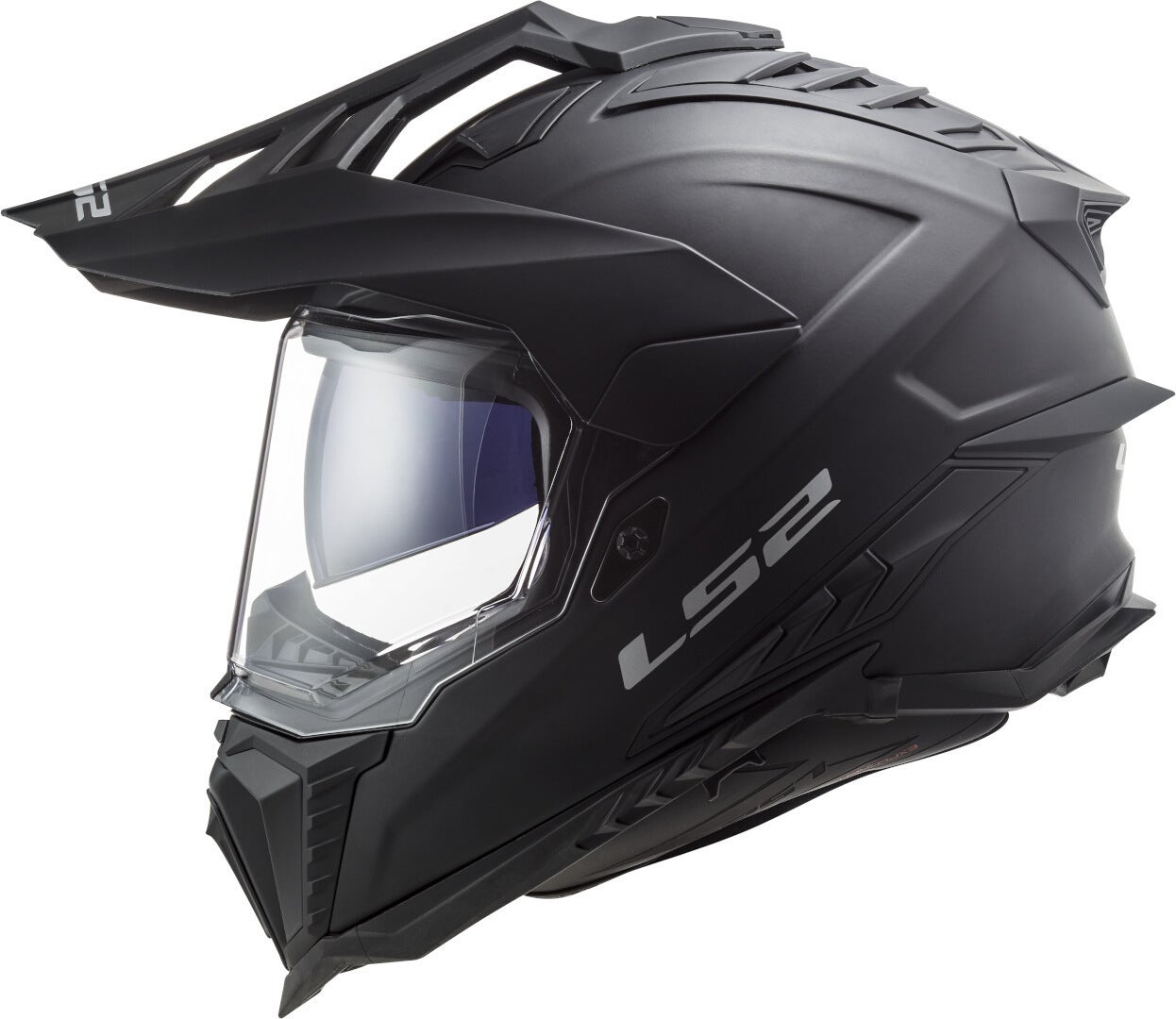 LS2 MX701 Explorer Solid Casco da motocross nero opaco XXXL (65/66) Figura 2