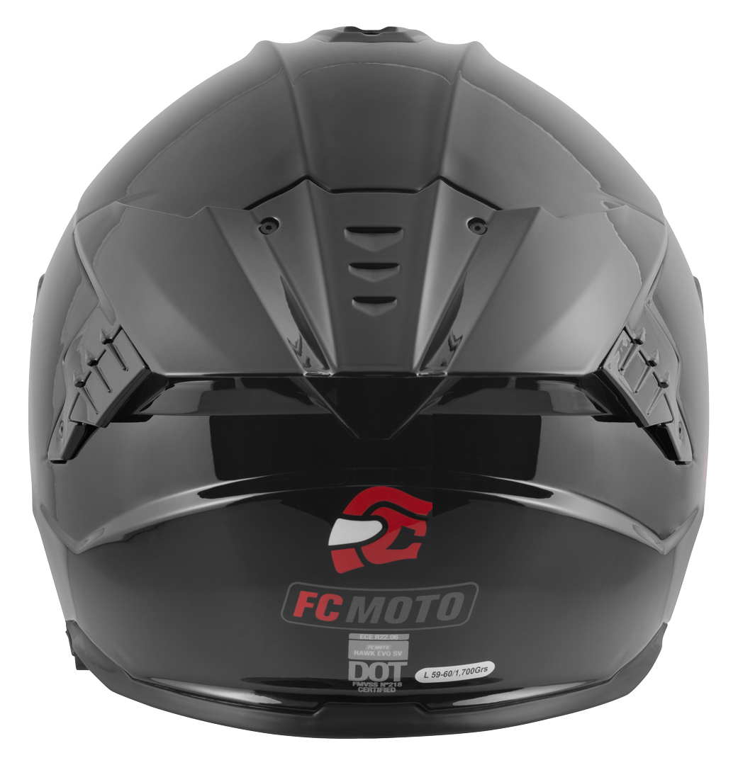 FC-Moto Hawk EVO Solid Casque noir S Figure 5
