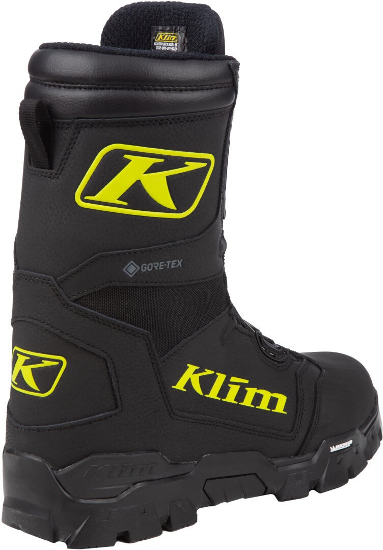 Klim Klutch GTX BOA Snowmobile Boots black/neon-yellow 12 Figure 8