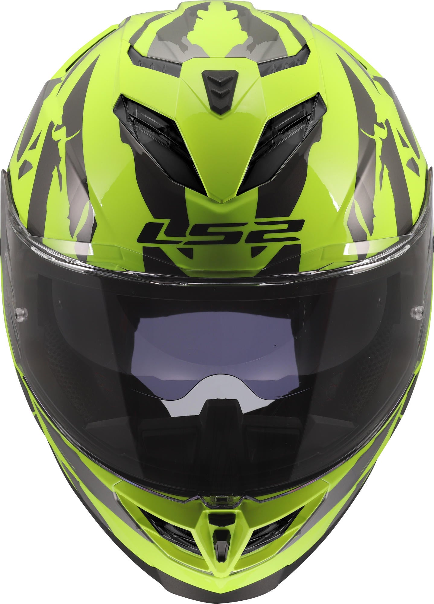 LS2 FF818 Storm III Kaos Hjelm gul/sort XXS (51/52) Figur 7