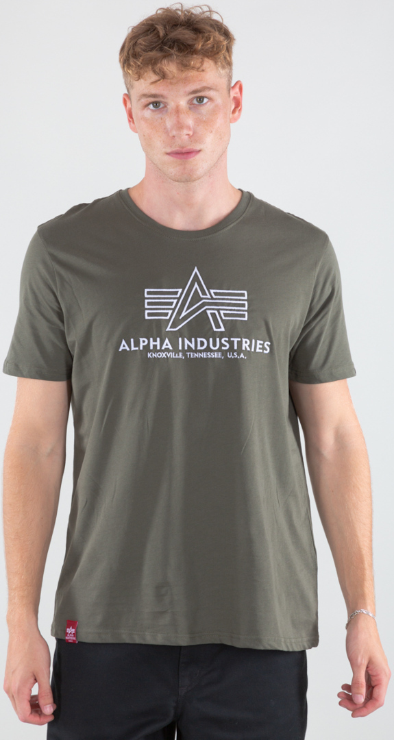 Alpha Industries Basic Embroidery T-Shirt olive L Figure 1