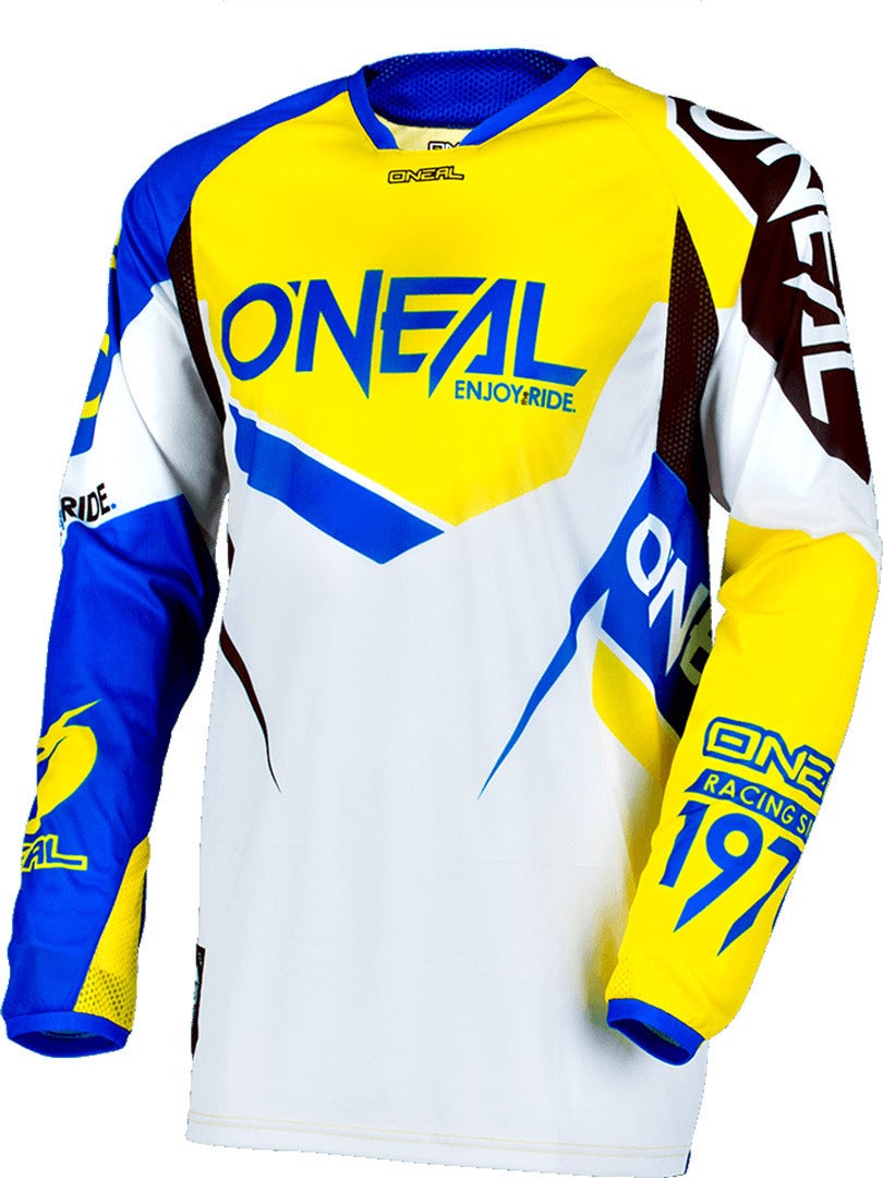 O´Neal Hardwear Flow True Jersey blu/giallo L Figura 1