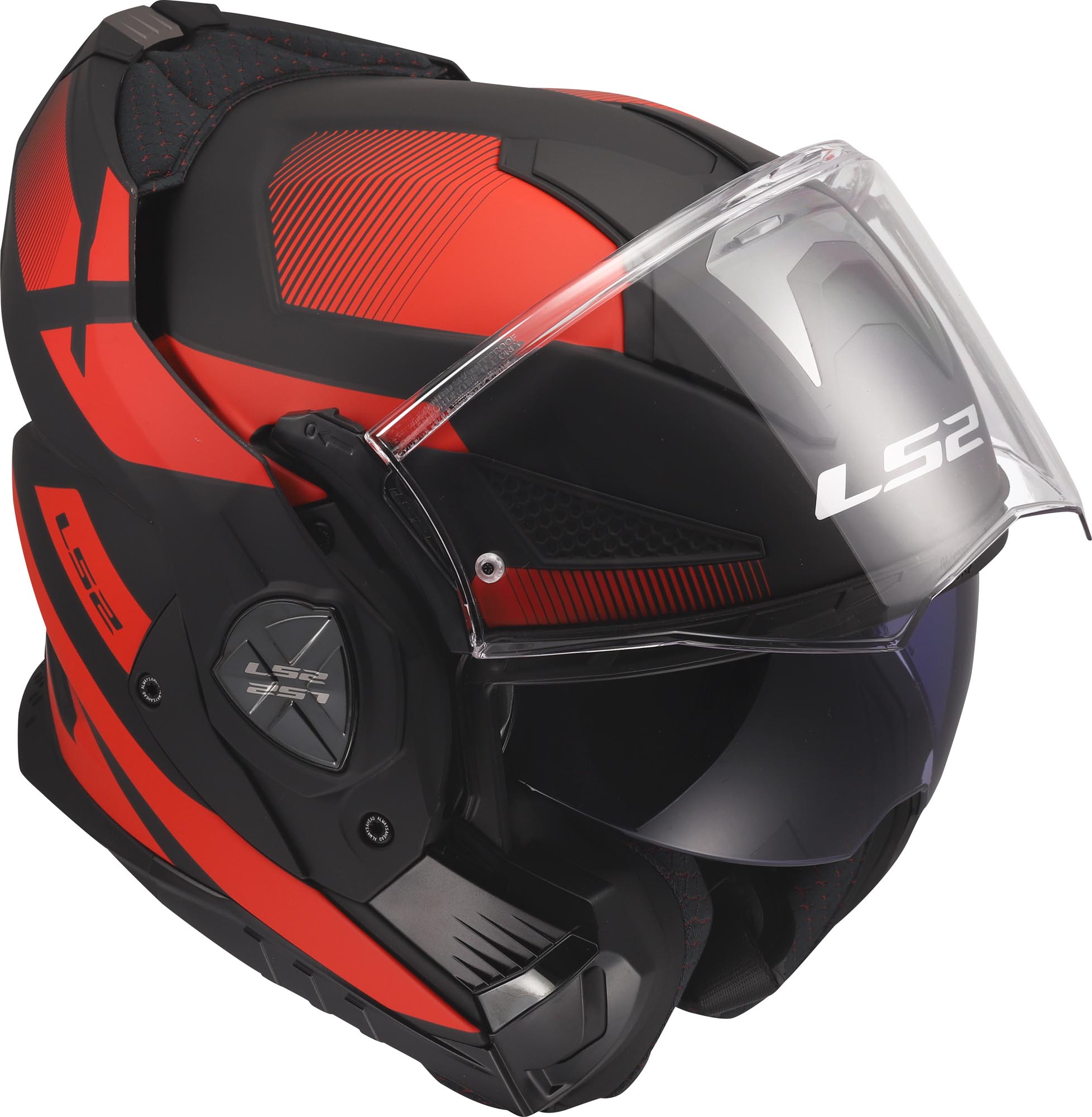 LS2 FF901 Advant X Nova Klapphelm schwarz/rot L (59/60) Abbildung 16