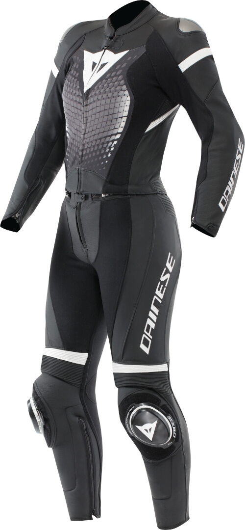 Dainese Fulminea 2.0 Damen 2-Teiler Motorrad Lederkombi schwarz/weiß Kurz 44 Abbildung 1