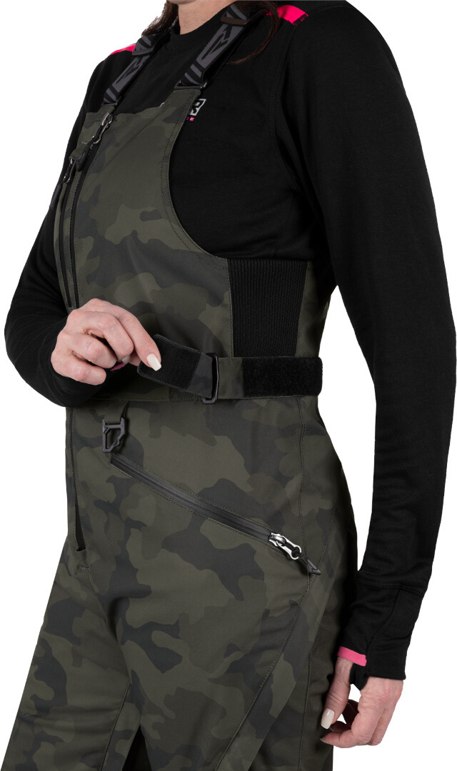 FXR Aerial Lite Pantaloni de tip bob pentru damă pe snowmobile Verde militar/Camuflaj 14 Figura 5