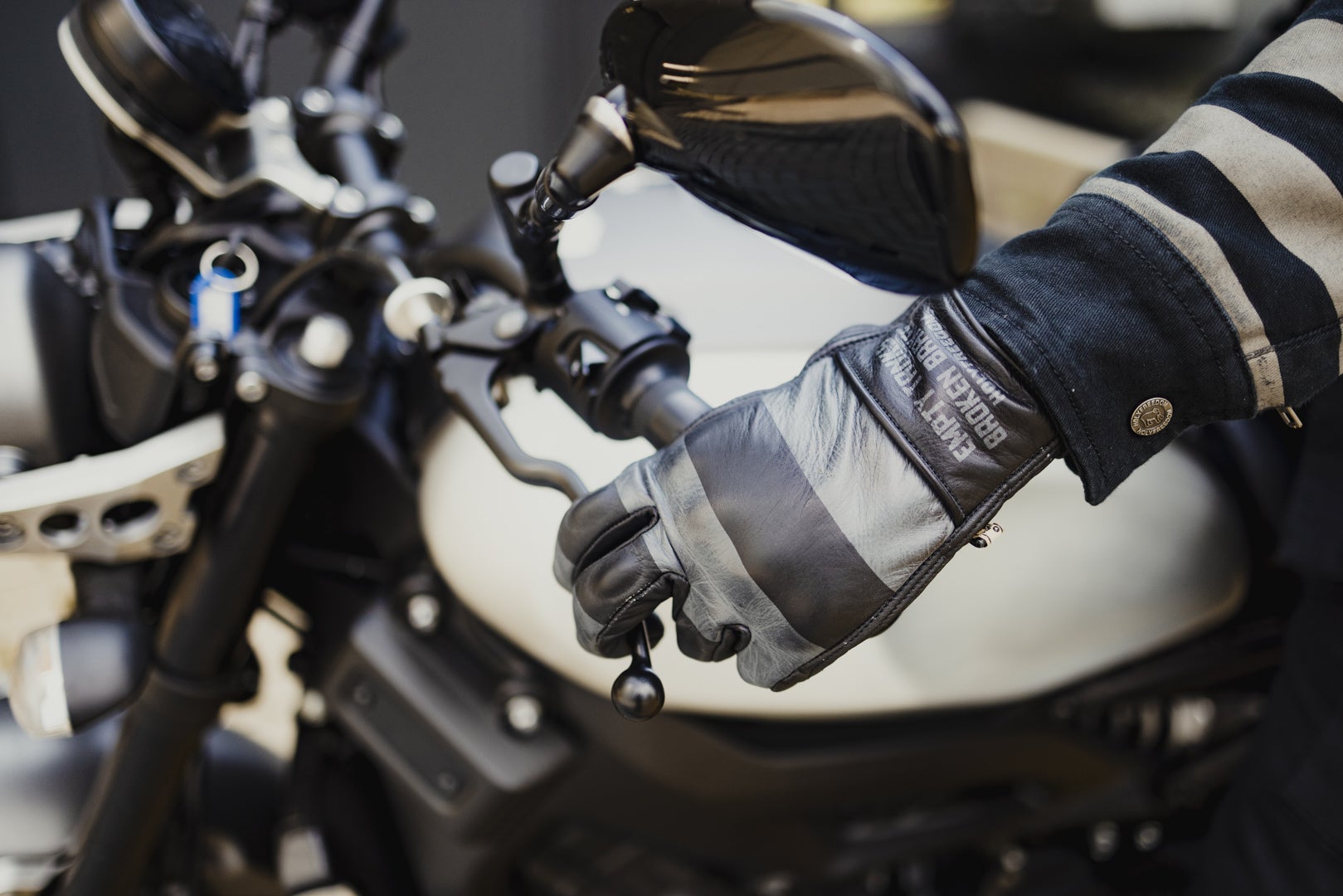 HolyFreedom Dalton Motorcykelhandsker sort/grå S Figur 5