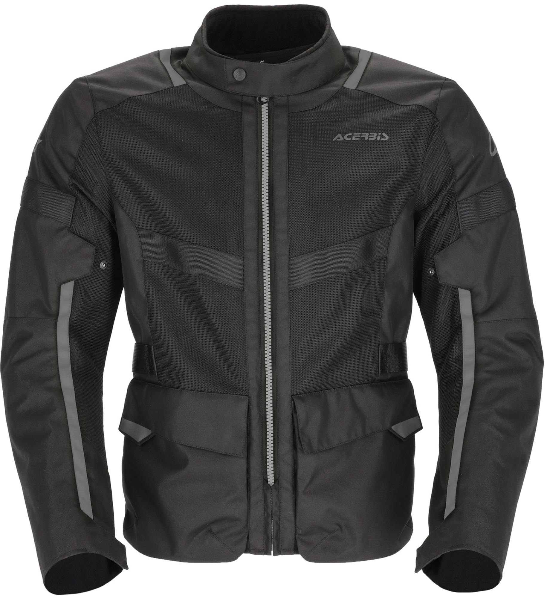 Acerbis Ramsey Vented Long Motorcycle Textile Jacket black L Figure 1