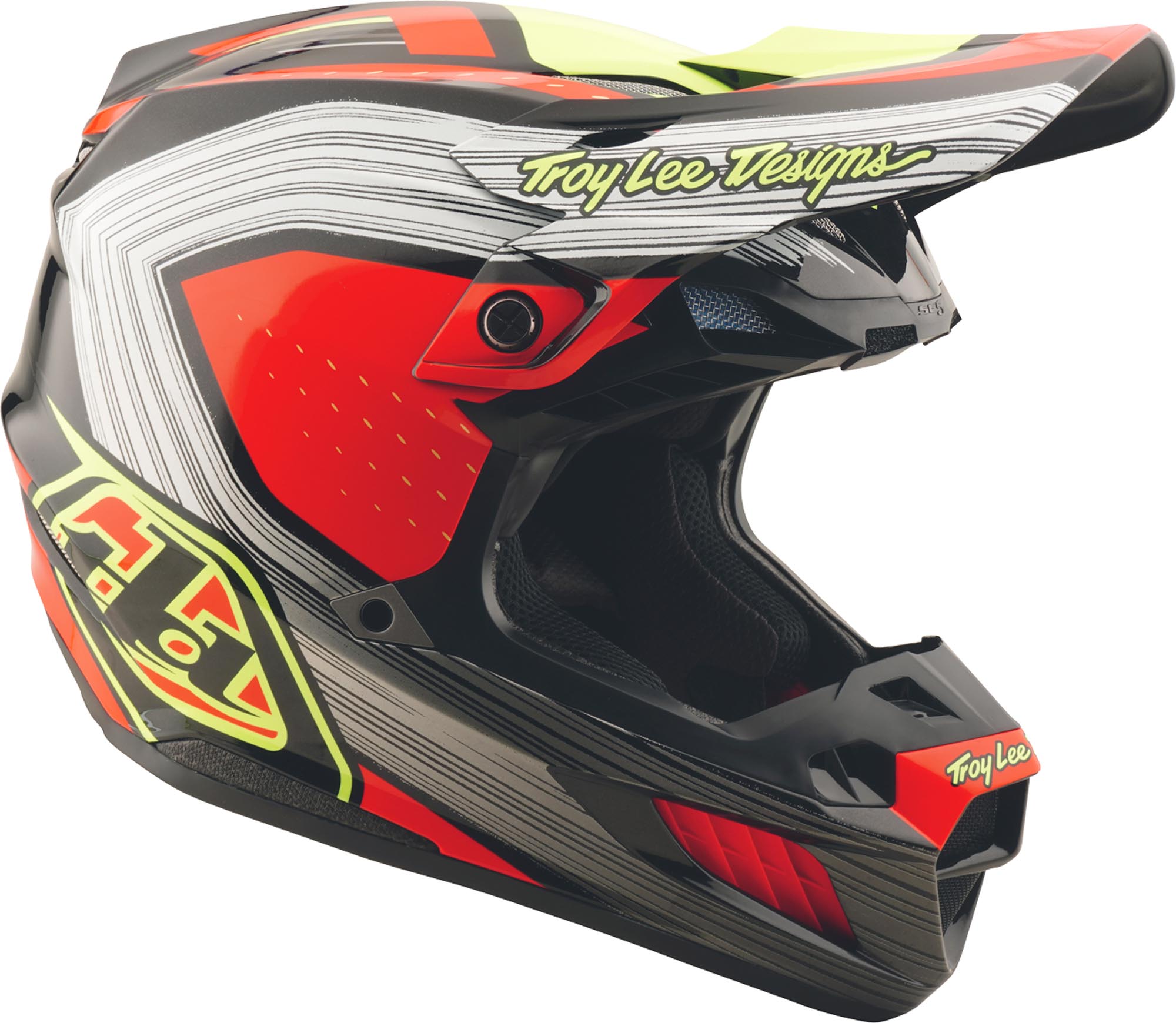 Troy Lee Designs SE5 Composite Stripes MIPS Casco da motocross M Figura 7