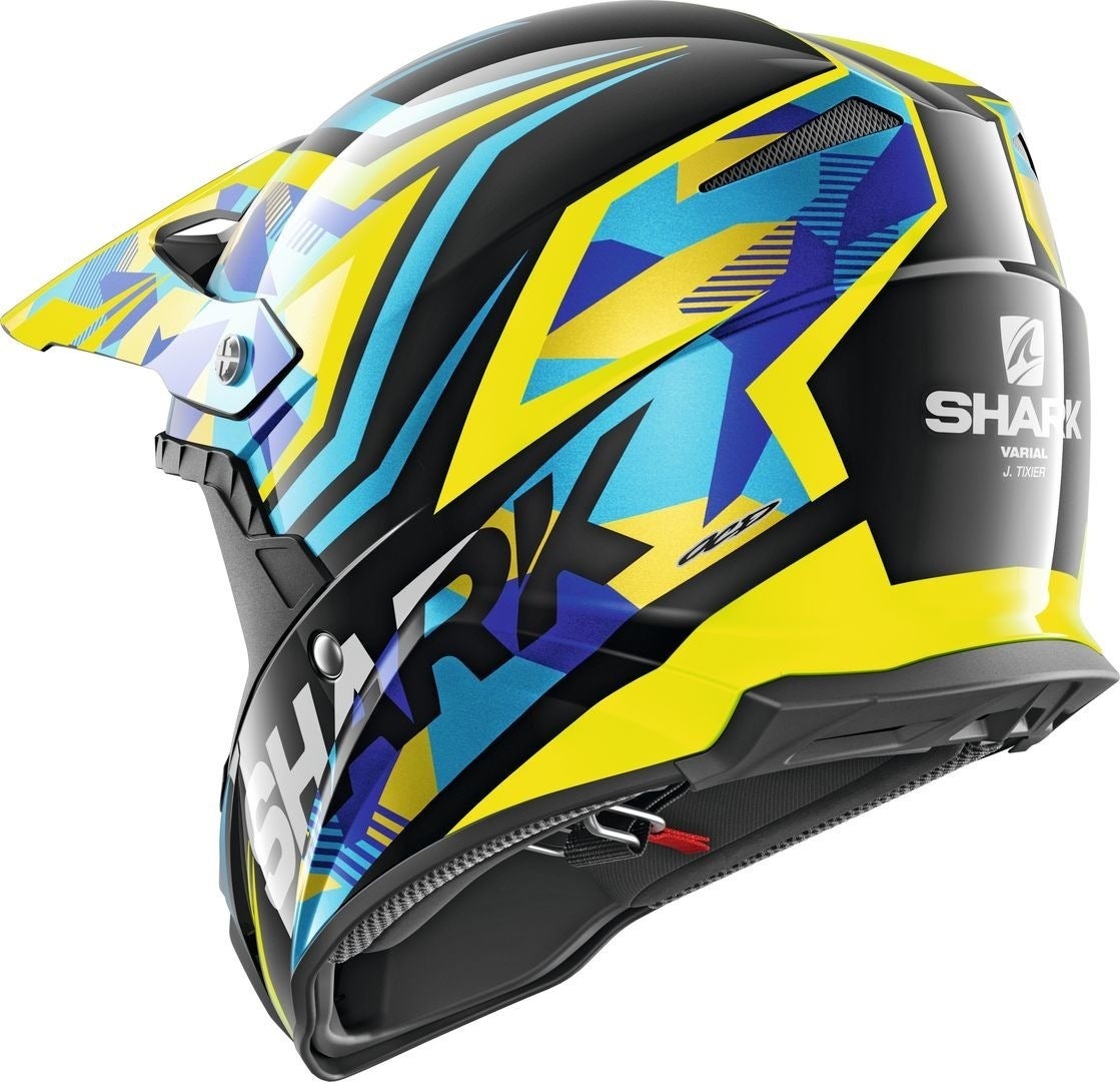 Shark Varial Replica Tixier Motocross Helm schwarz/blau XL (61/62) Abbildung 3
