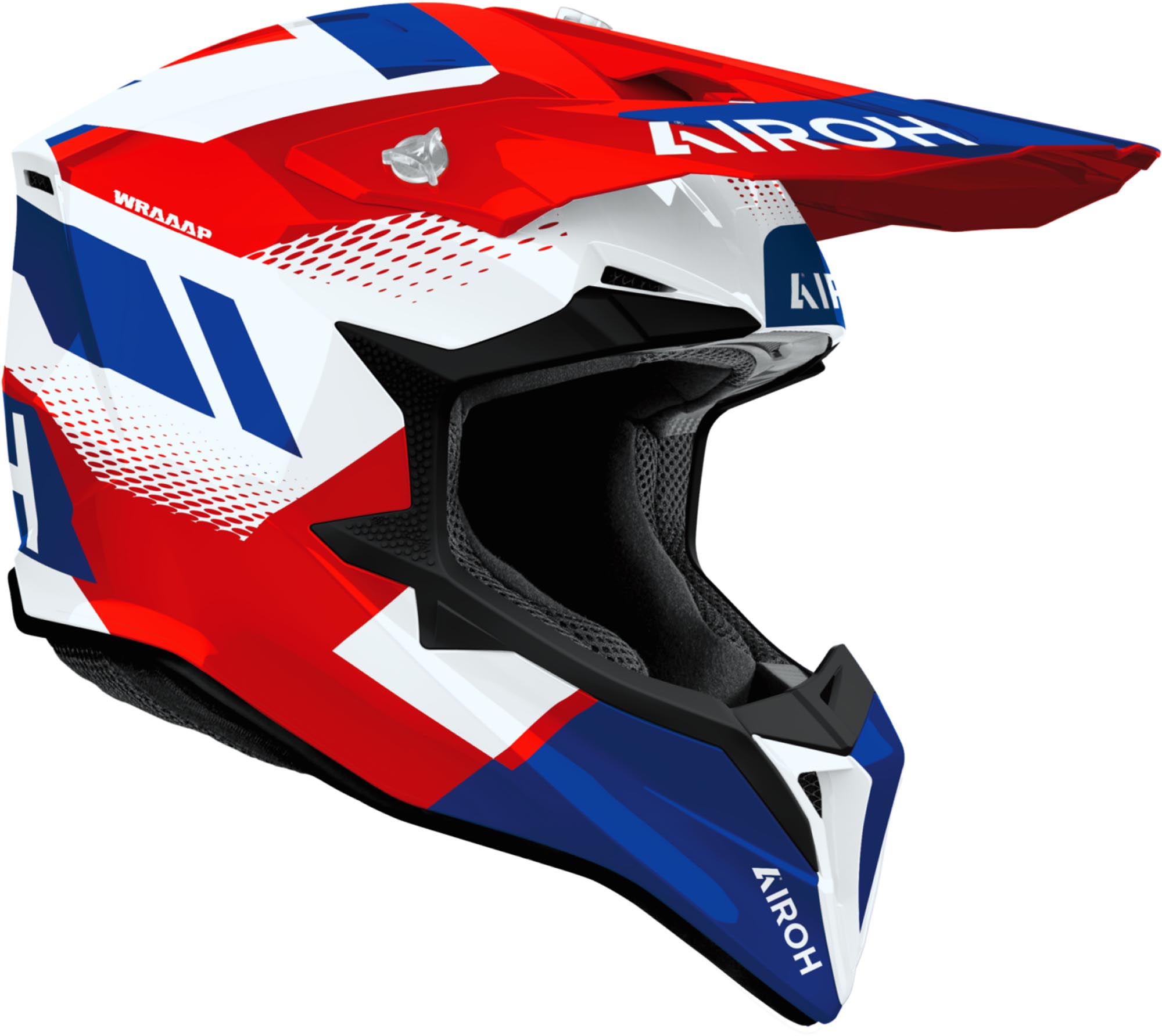 Airoh Wraaap Vision Motocrosshjälm vit/blå/röd XS (53/54) Figur 2