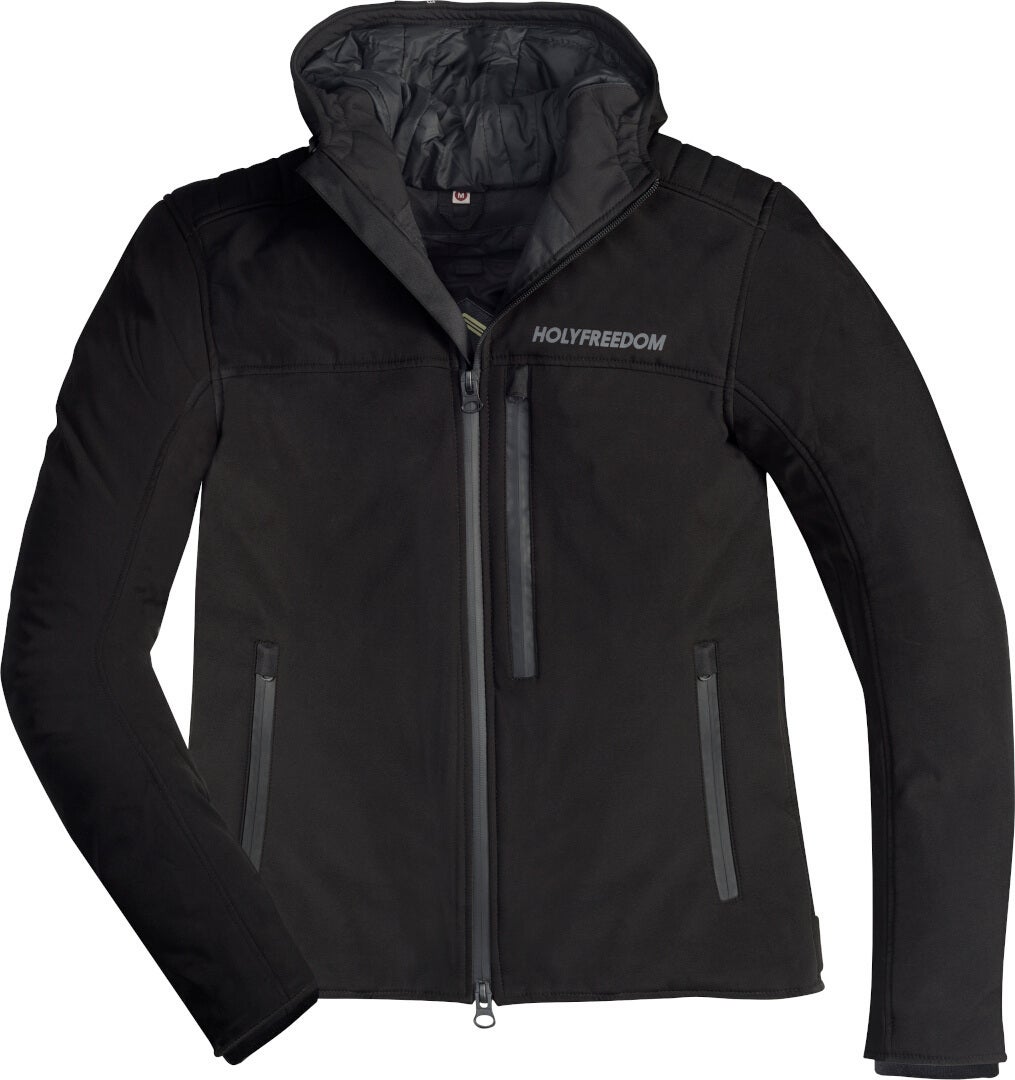 HolyFreedom Nero Sweat à capuche zippé moto S Figure 1
