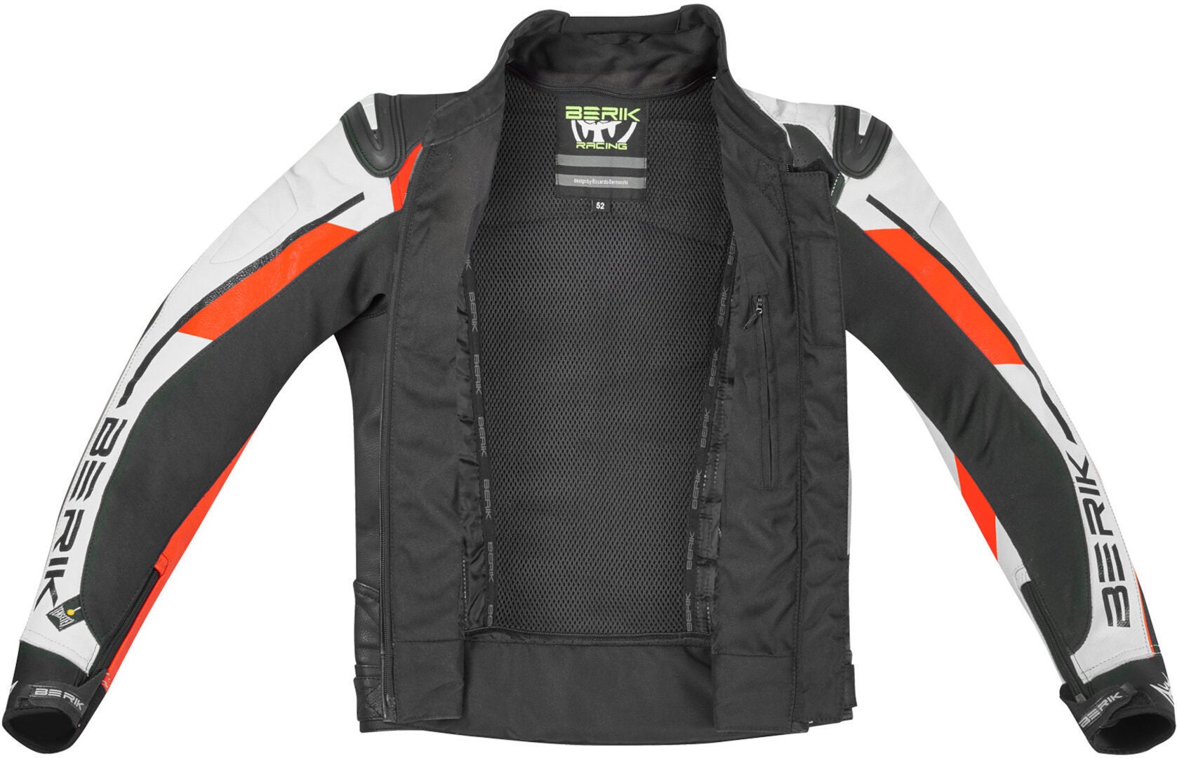 Berik VisionGP Motorcycle Leather Jacket black/neon-red 54 Figure 3
