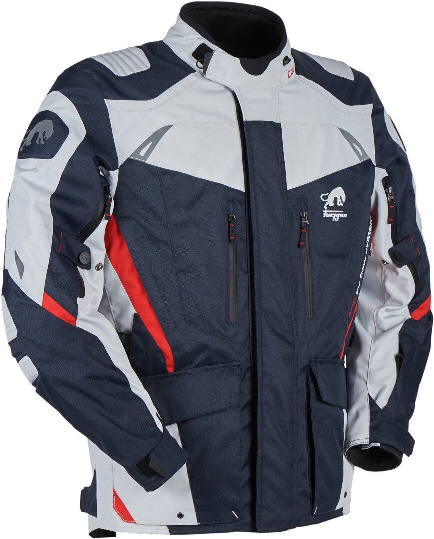 Furygan Apalaches Motorcycle Textile Jacket blue/white/red M Figure 4