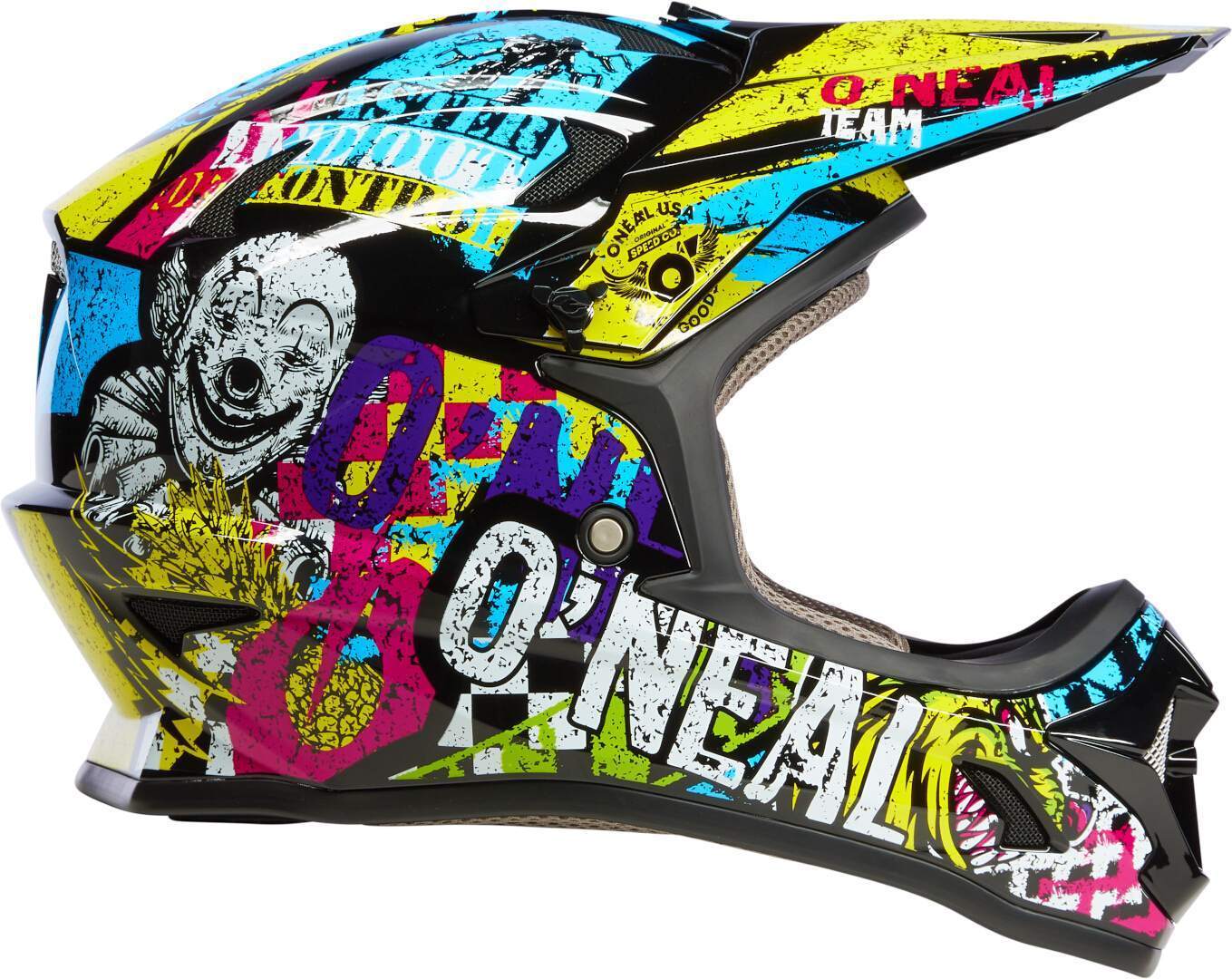 Side view of Oneal Sonus Riot Kids Downhill Helmet