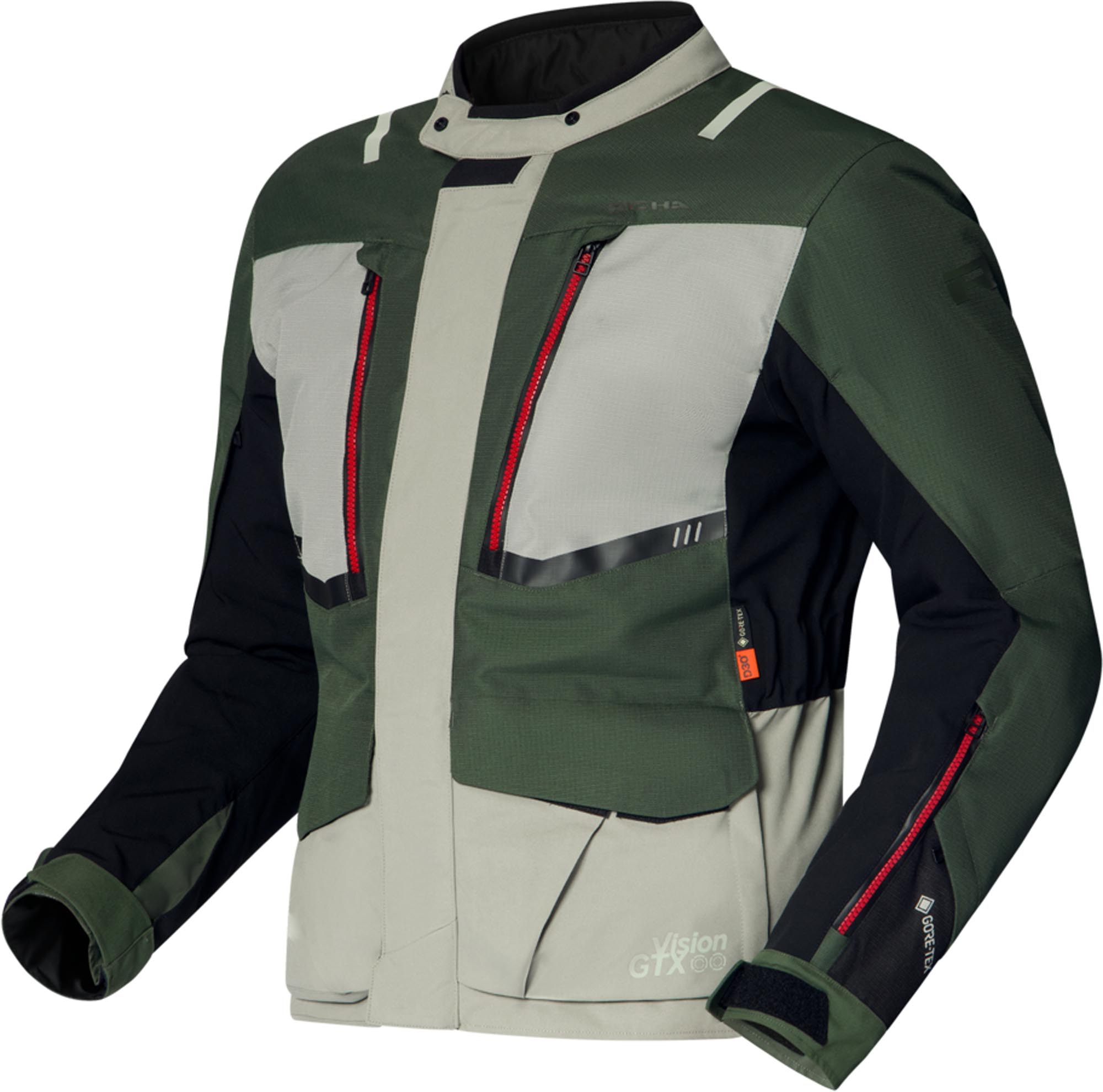 Richa Vision GTX Motorcycle Textile Jacket green S Figure 1