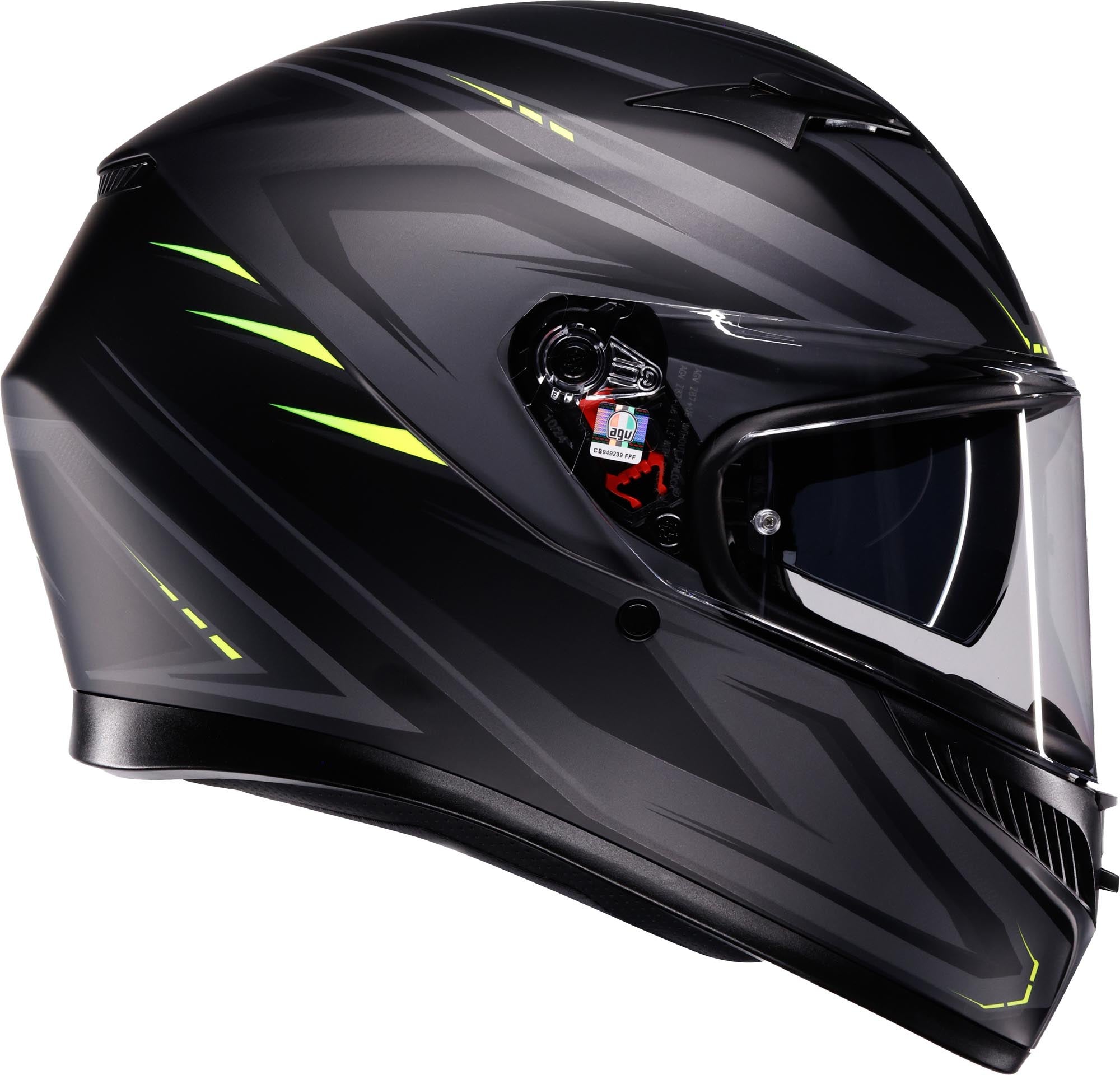 AGV K3 Syth 头盔 黑色哑光/黄色 XL（61/62） 图3