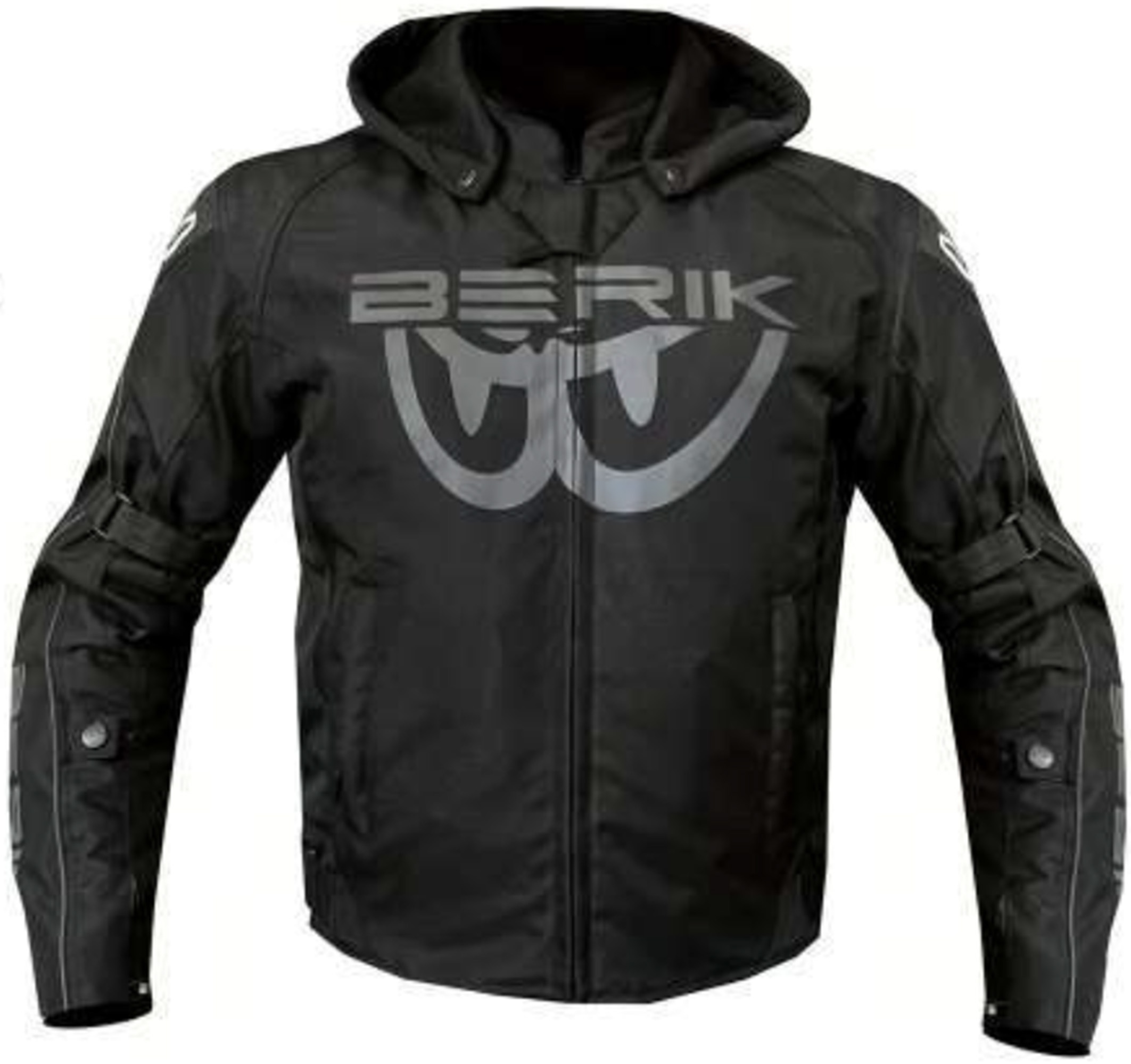 Berik Biraim waterproof Motorcycle Textil Jacket black/grey 60 Figure 1