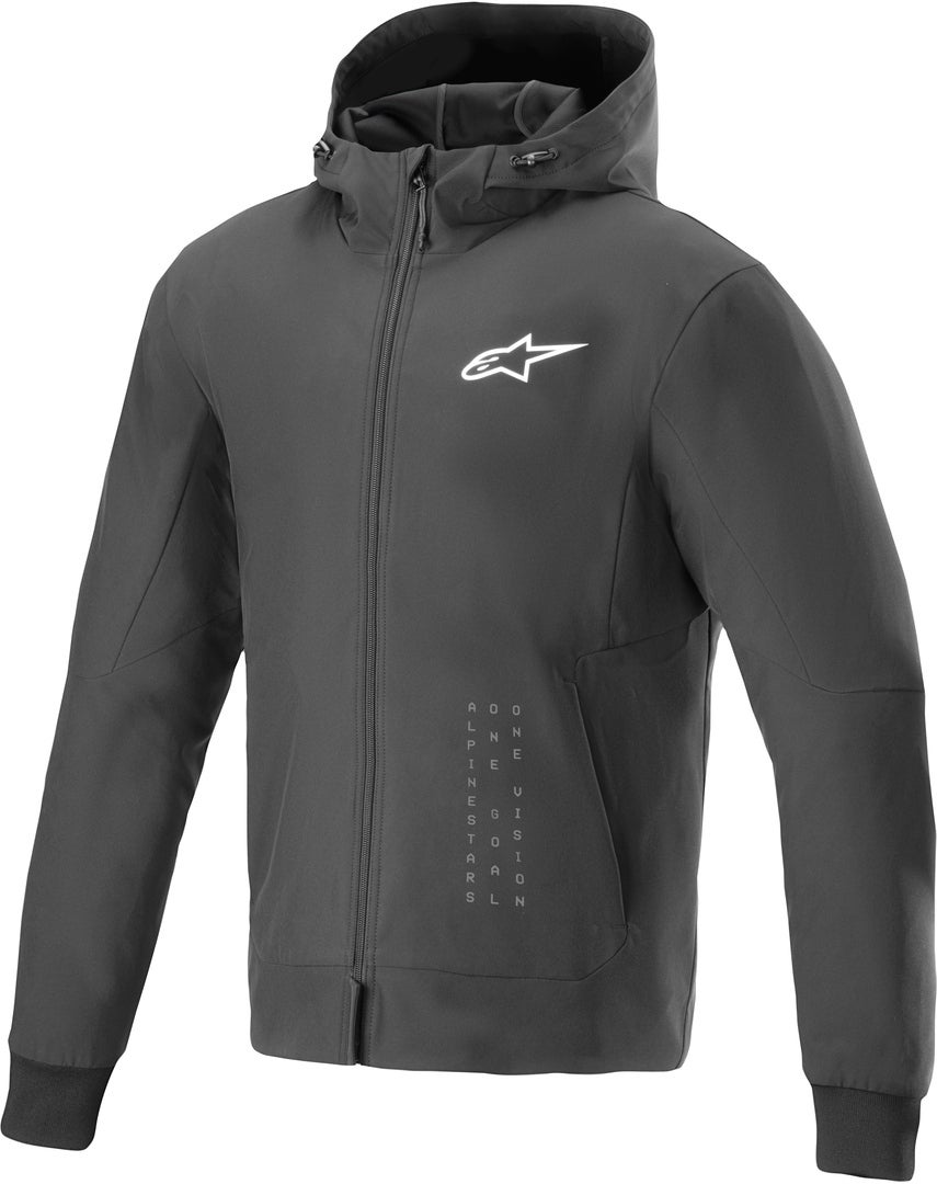 Alpinestars Radium Tech Felpa con cappuccio e zip da moto S Figura 1