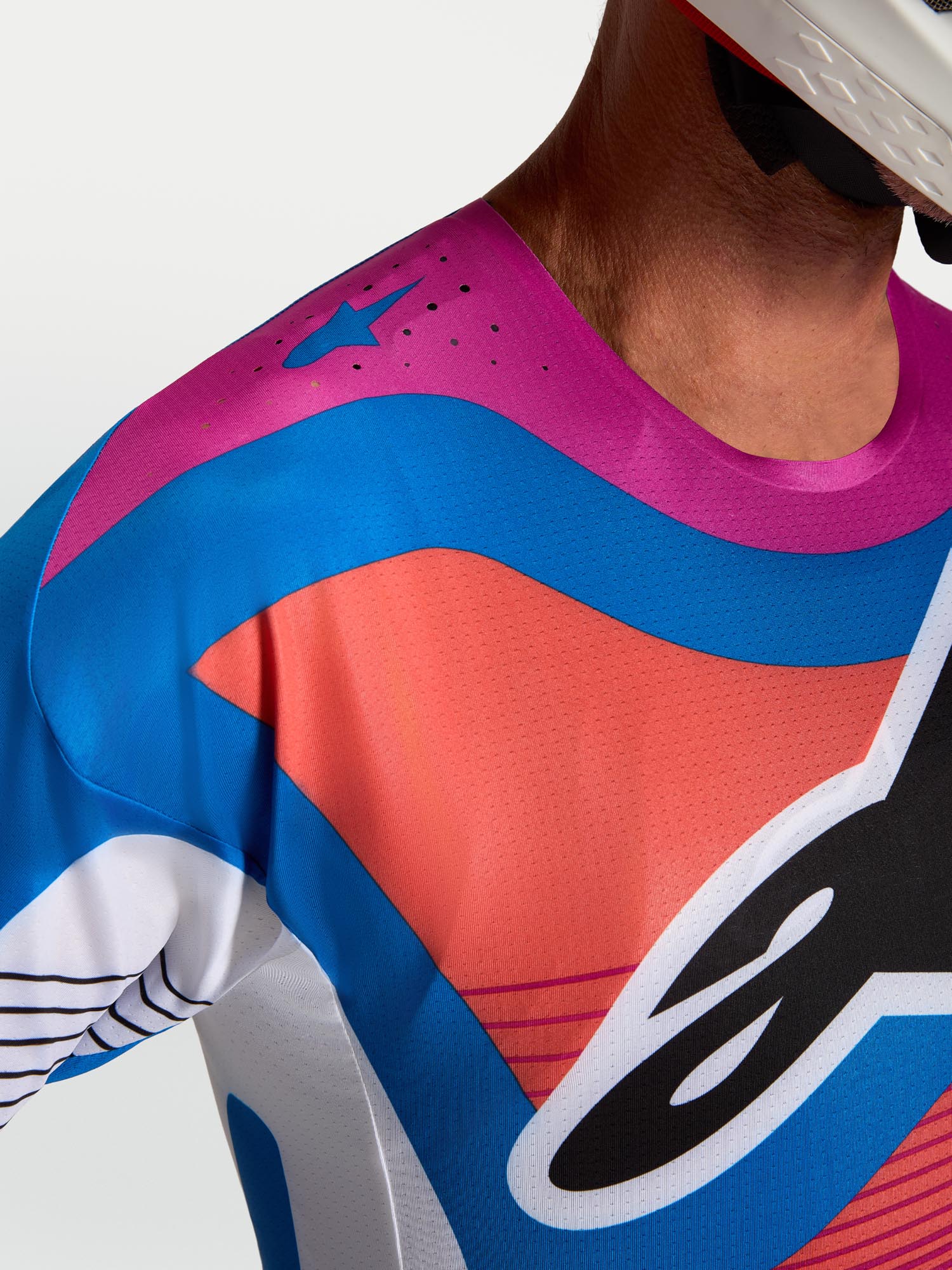 Alpinestars Techstar Maven Мотокроссовая майка чёрный/белый/синий/красный XL Рисунок 5