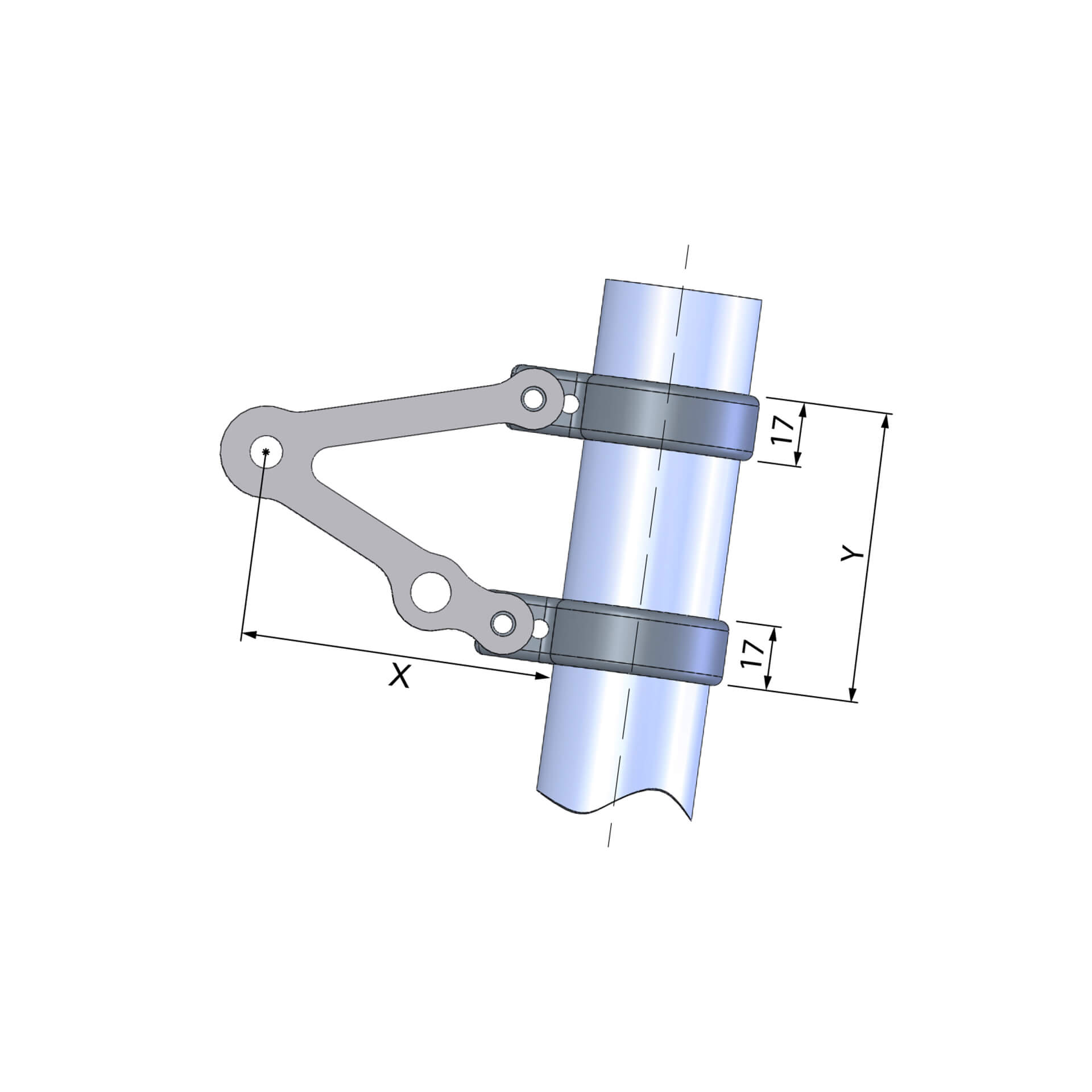 LSL Lampenhalter Without turn signal mount 36 mm Figure 2
