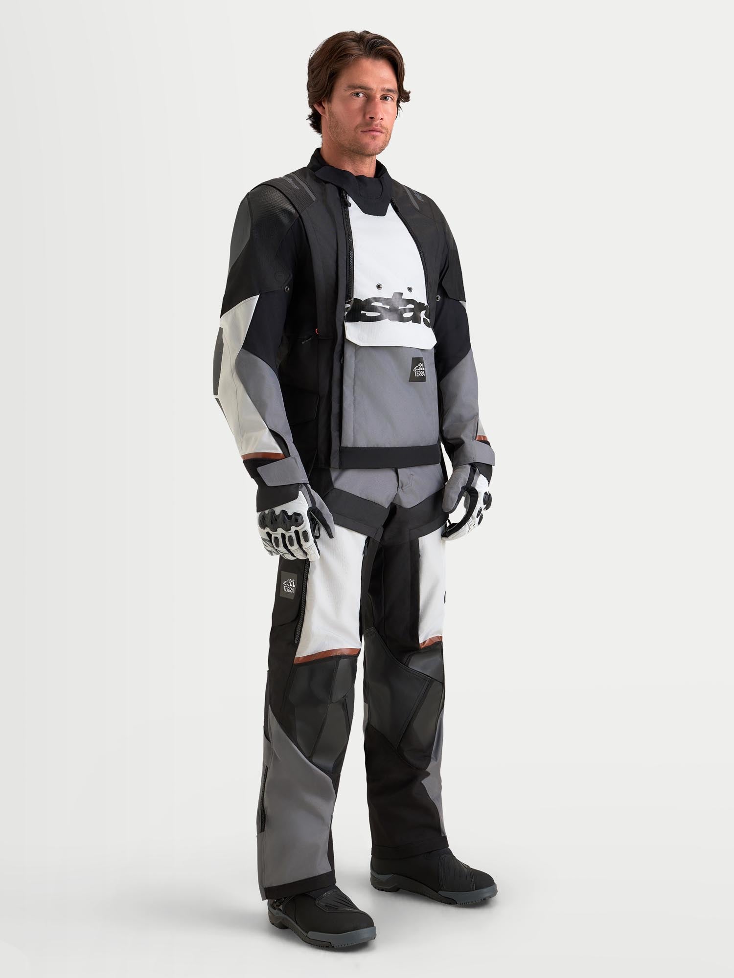 Alpinestars Harok V2 Drystar waterproof Motorcycle Textile Jacket grey/black M Figure 13