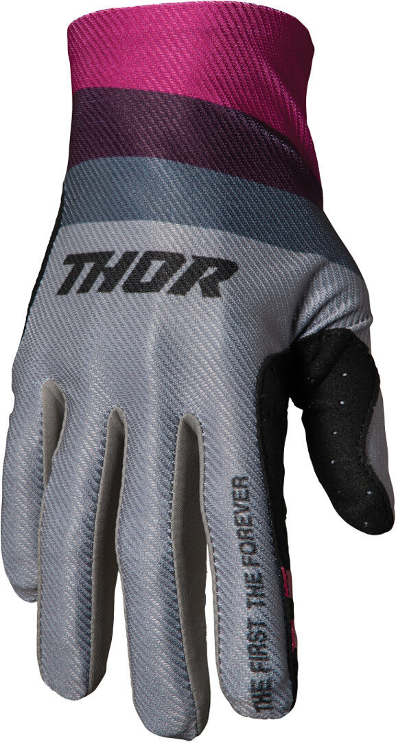 Thor Assist React Fahrrad Handschuhe grau/schwarz/rot S Abbildung 1