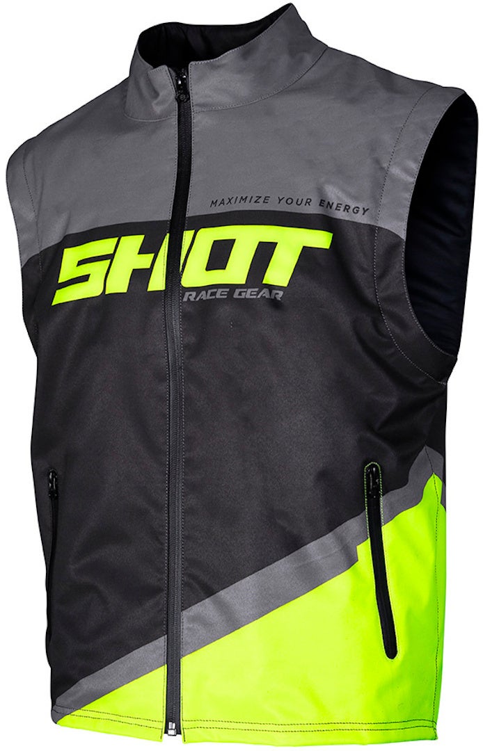 Shot Bodywarmer Lite Vest motocross grigio/giallo M Figura 1